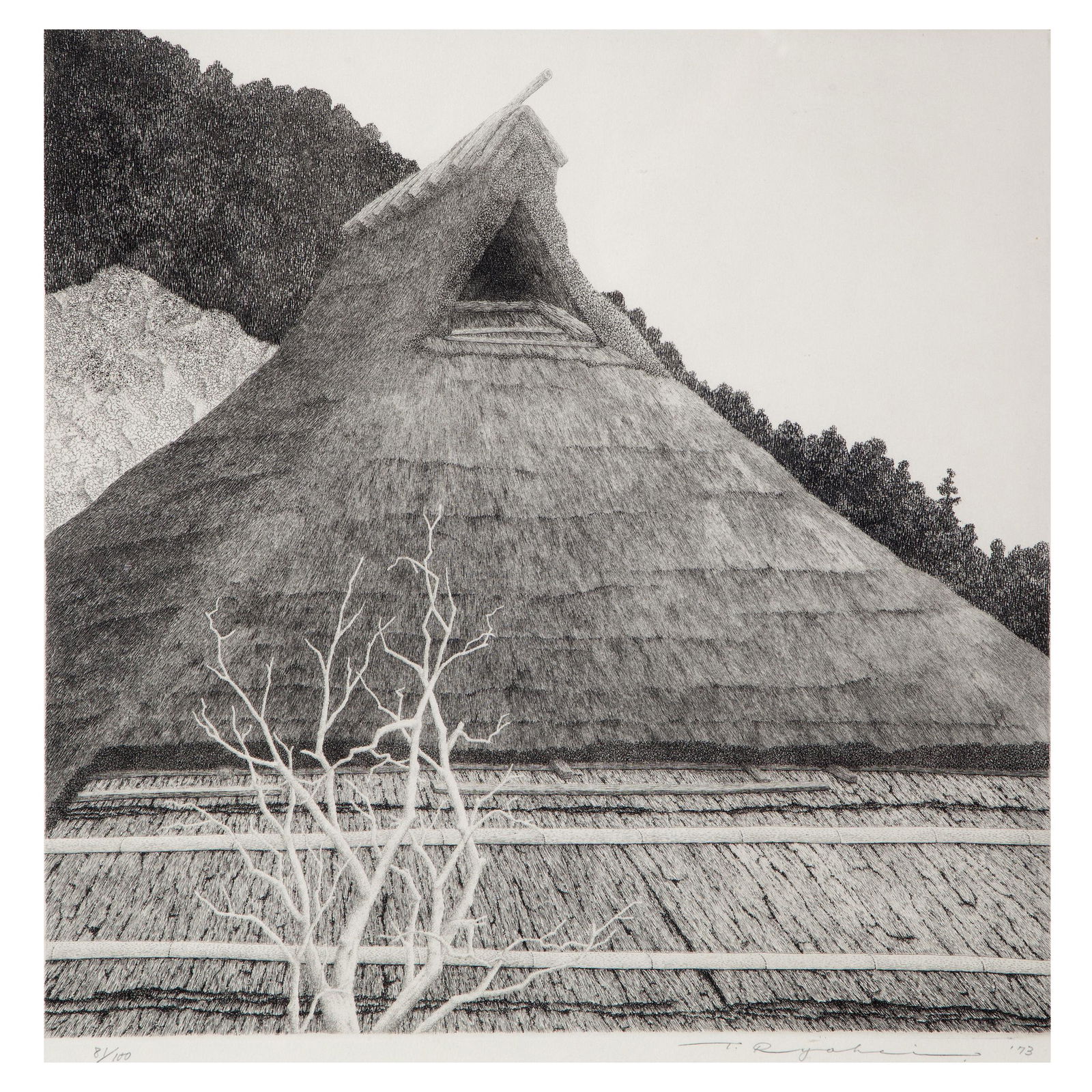 Tanaka Ryohei (1933-2019), Five Etchings (1 of 6)