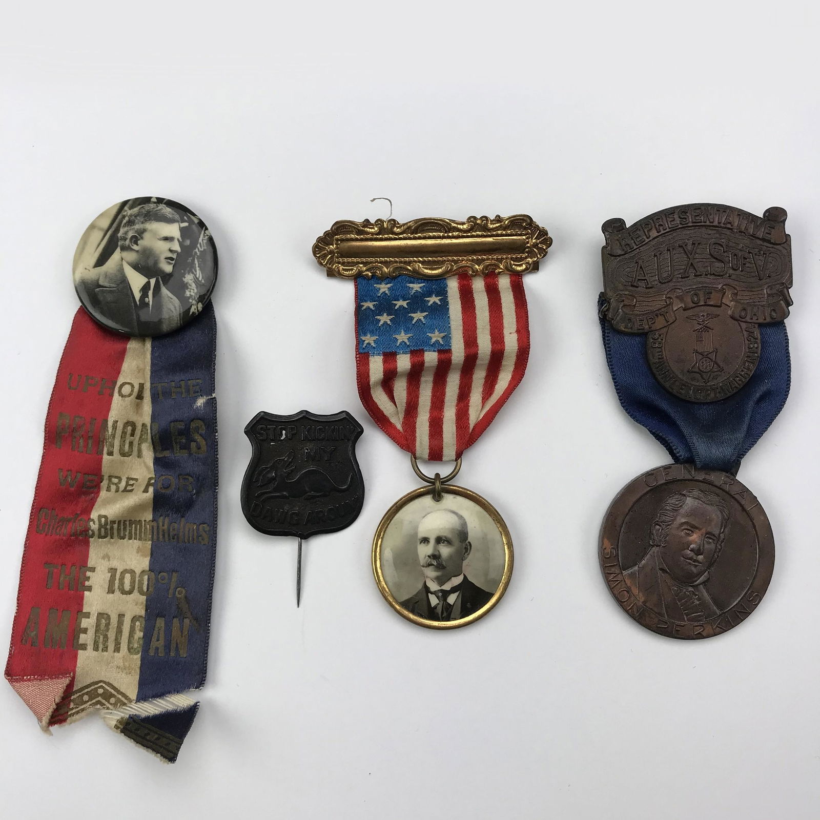 Group of 12 Antique Miscellaneous Pin & Ribbons (1 of 4)