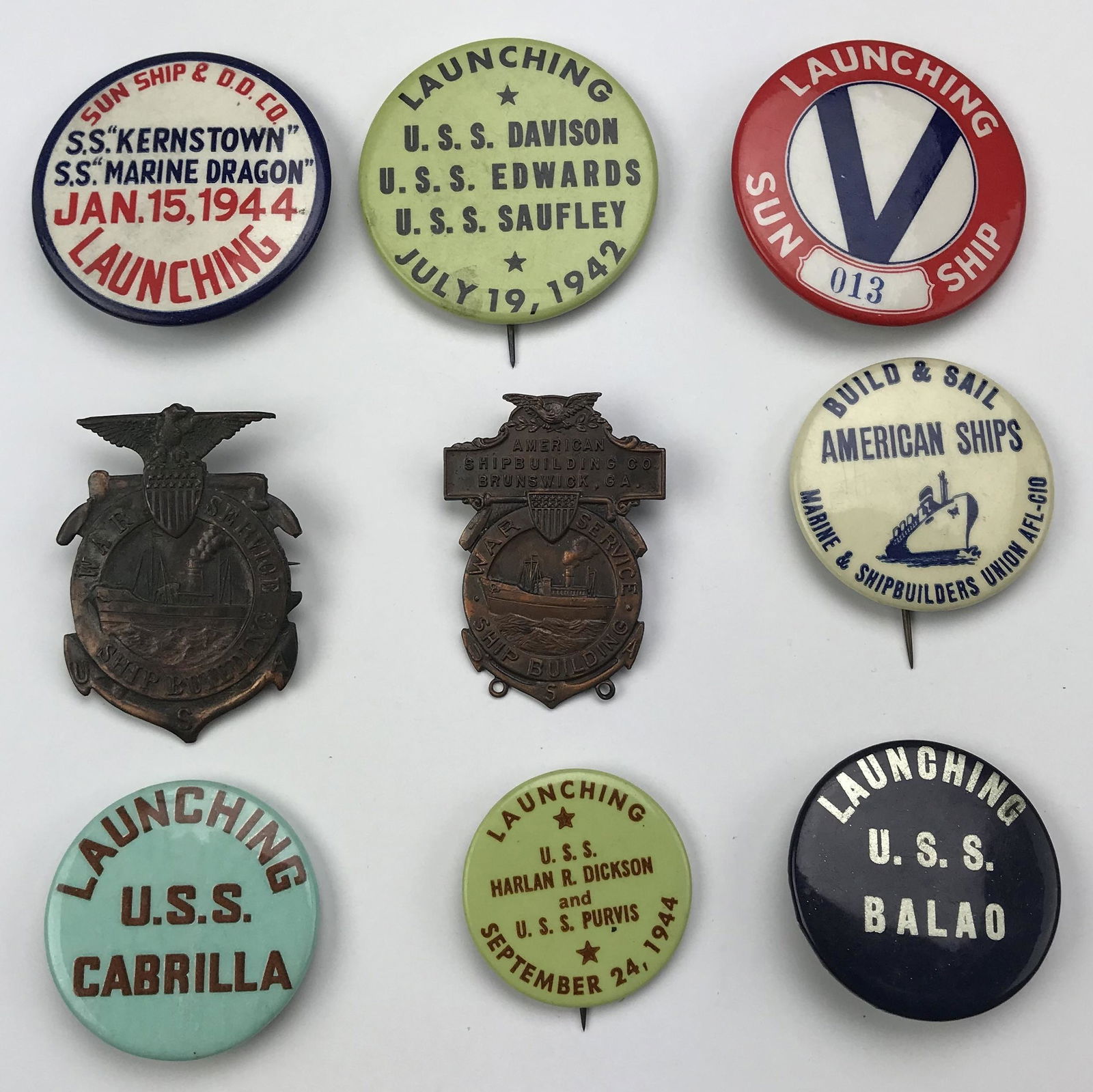 Large Group 32 of WWII Sun Ship Builders & Launch (1 of 4)