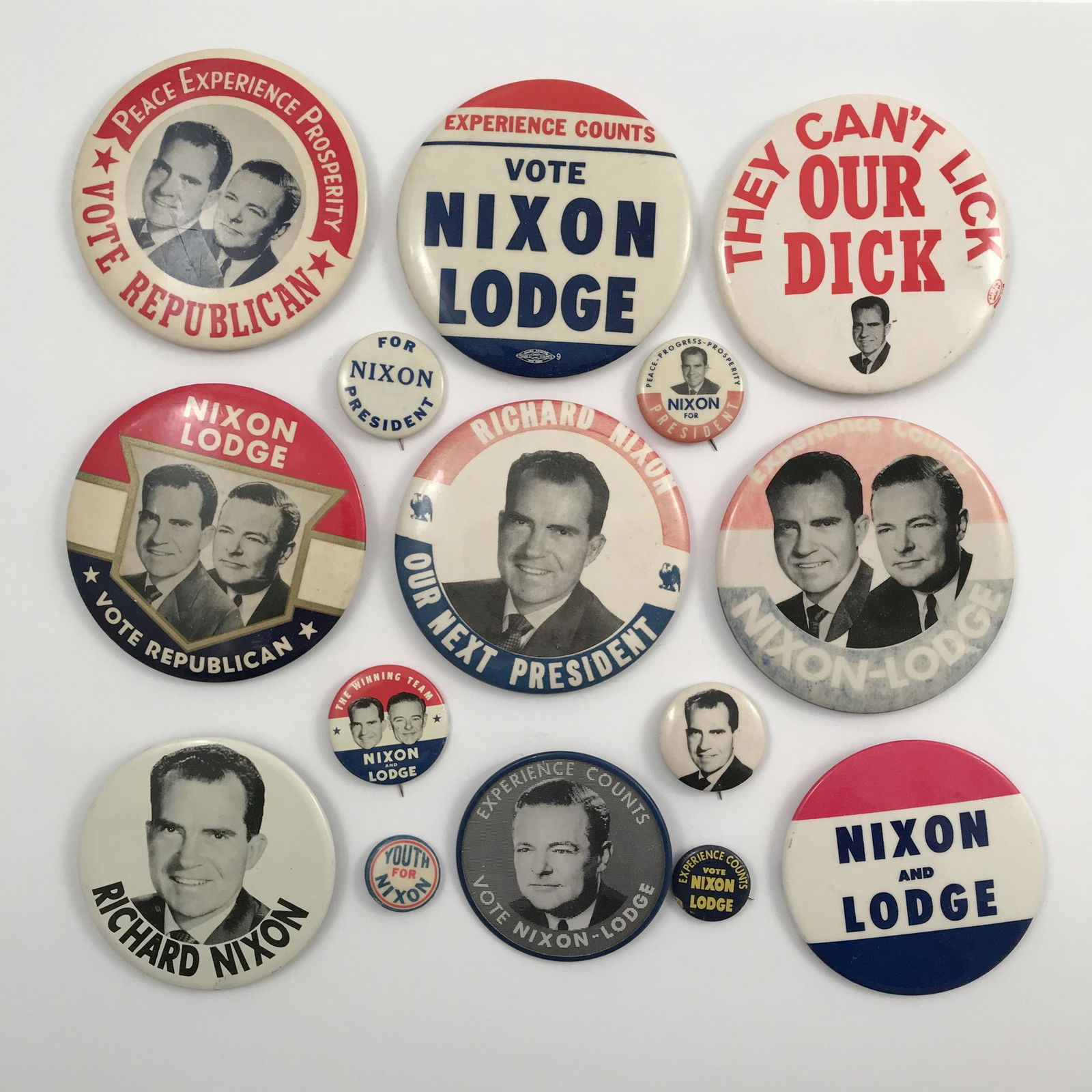 50 Richard Nixon Henry Cabot Lodge Campaign Buttons (1 of 4)