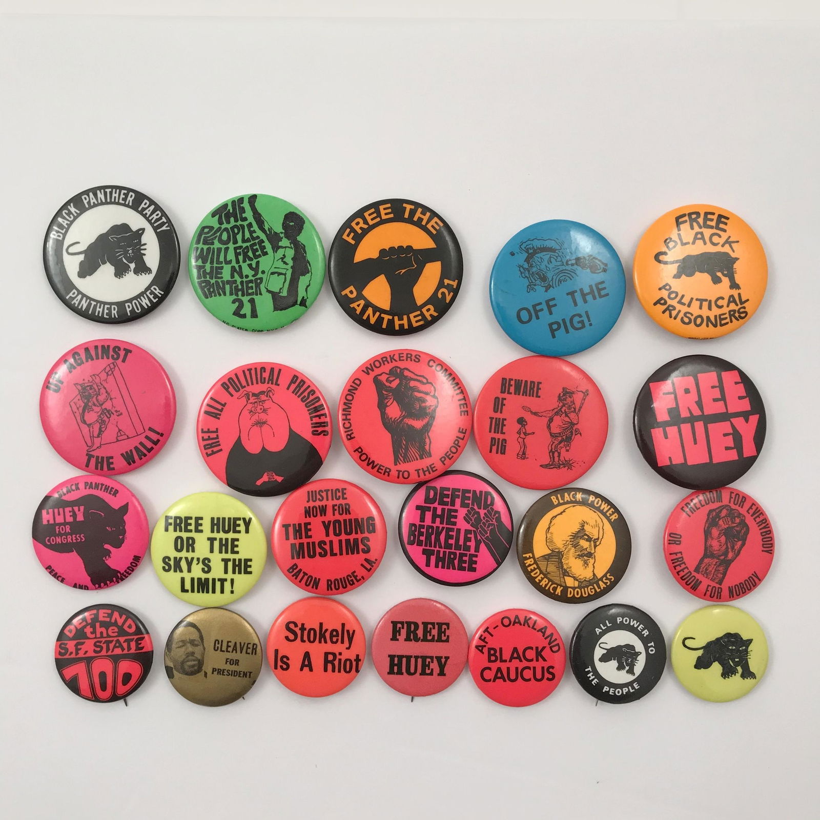 Group 94 1960s-70s Black Panther Party Others Buttons (1 of 4)