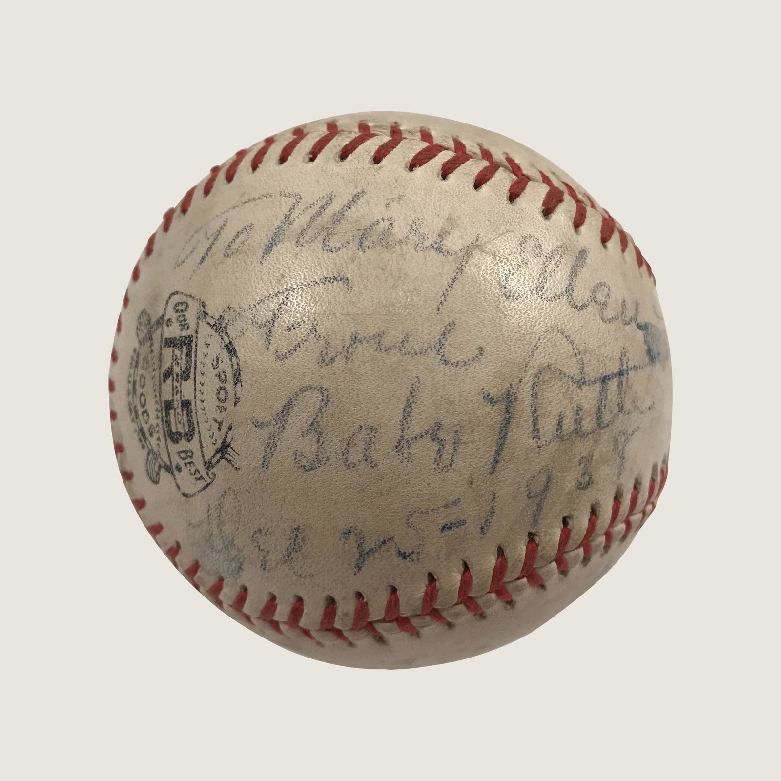 1938 Babe Ruth Signed Autographed Baseball PSA/DNA (1 of 4)