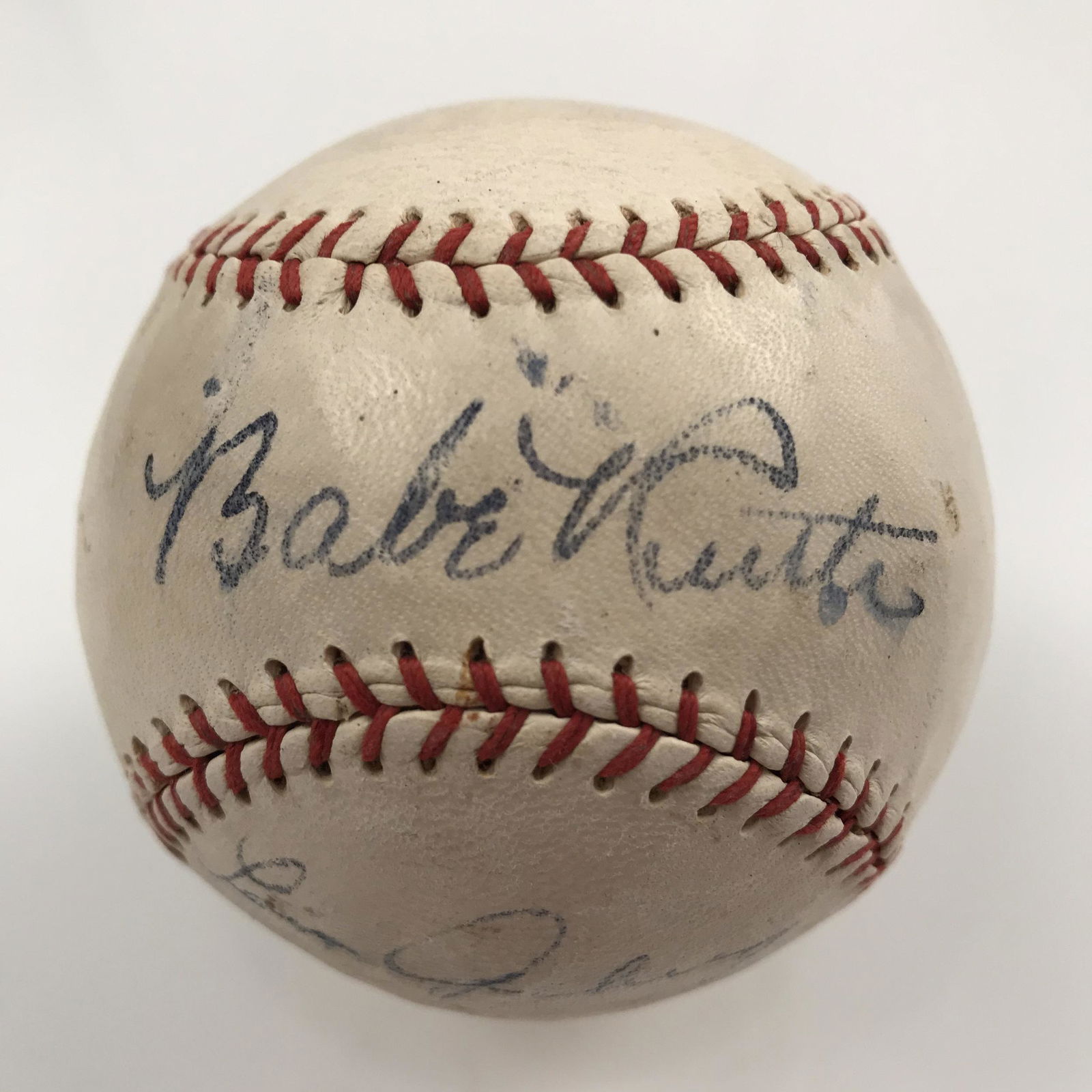 Babe Ruth Lou Gehrig Signed  Spalding Baseball JSA (1 of 6)
