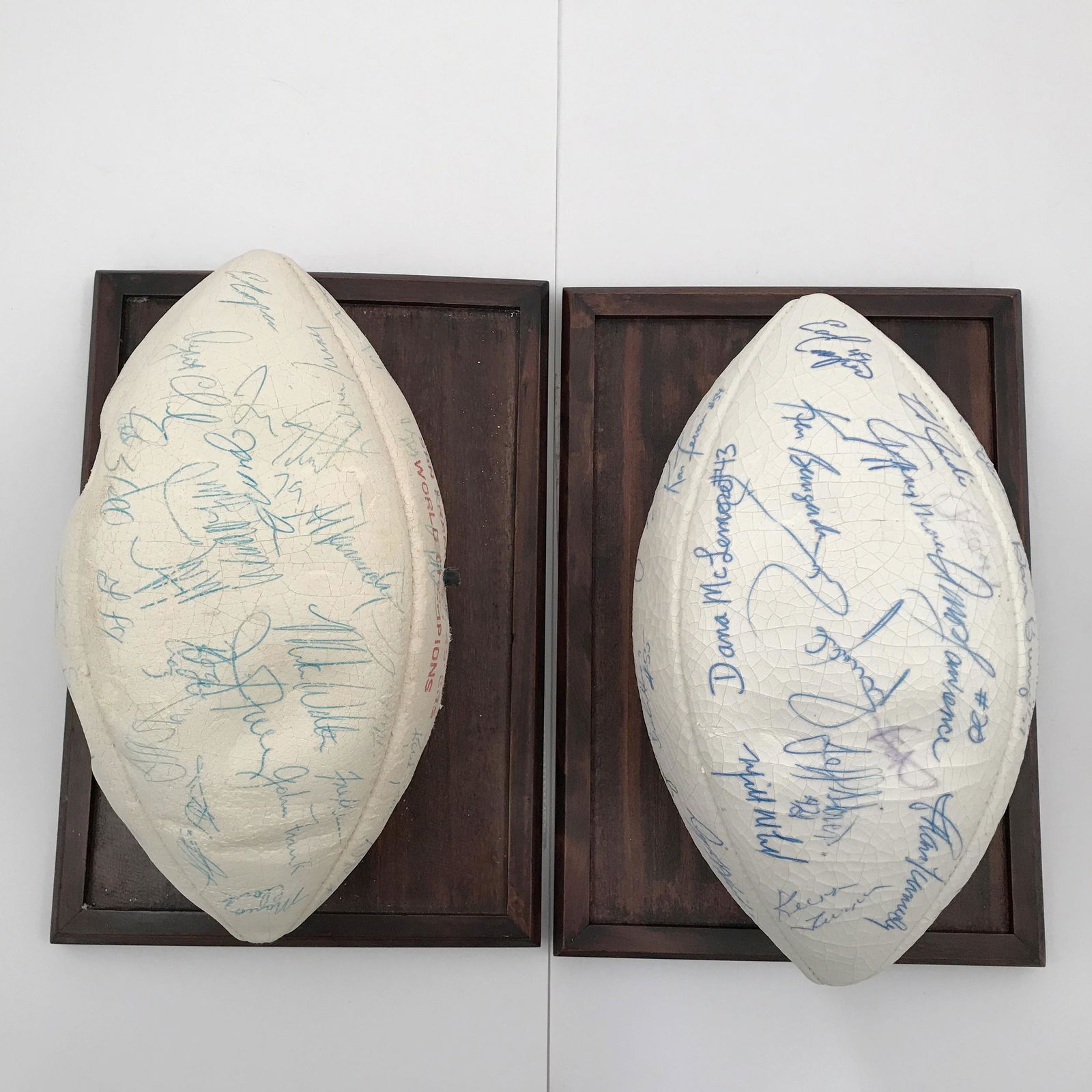 Two Vintage 1982 San Francisco 49ers Signed Team (1 of 3)