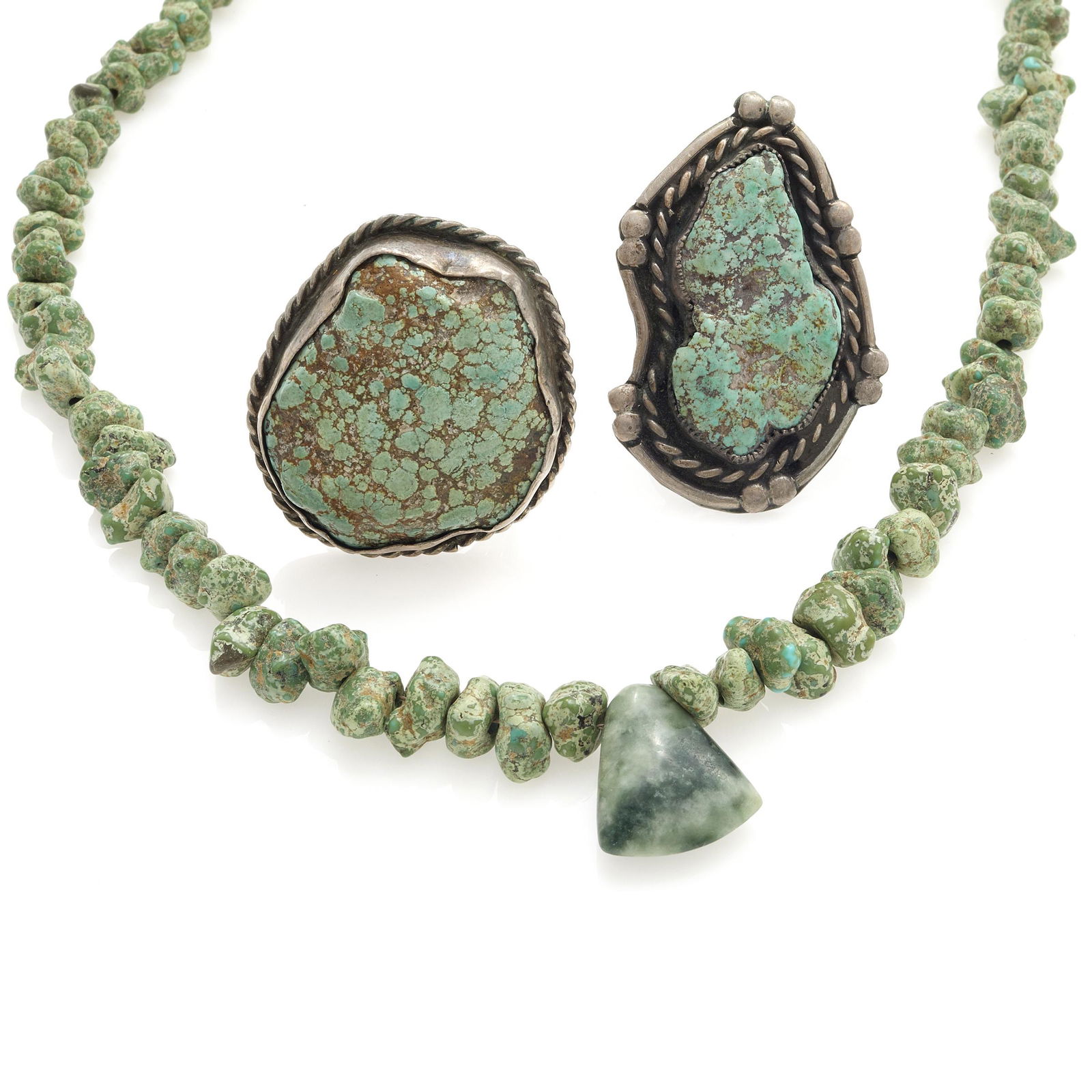 Collection of Turquoise, Sterling Silver Jewelry (1 of 3)