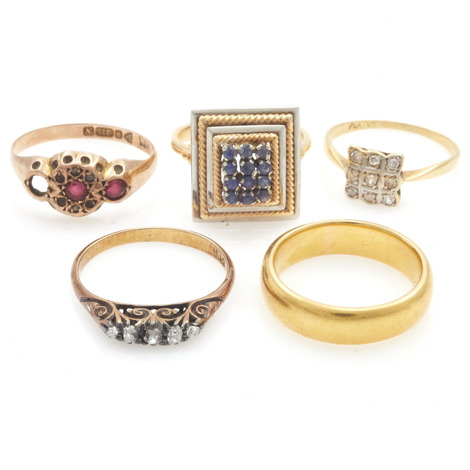 Collection of Victorian and Vintage Rings (1 of 2)