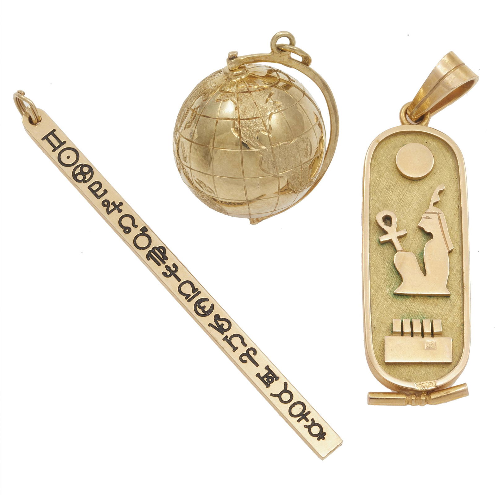 Collection of 18k, 14k, Yellow and Rose Gold Pendants (1 of 2)