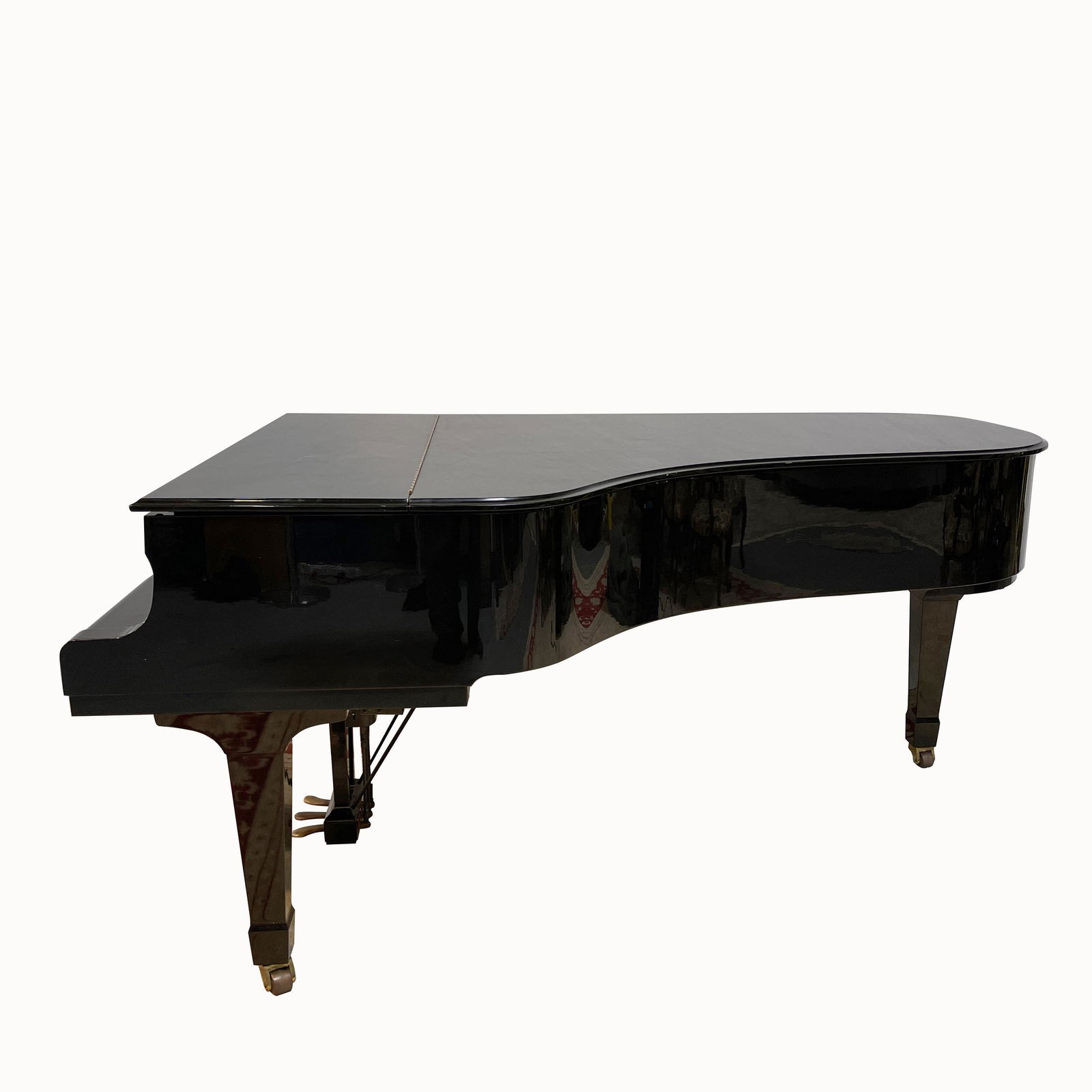 Yamaha C7 Grand Piano: Black Lacquer Case Model C7 Serial number F4891810 Circa: 1990