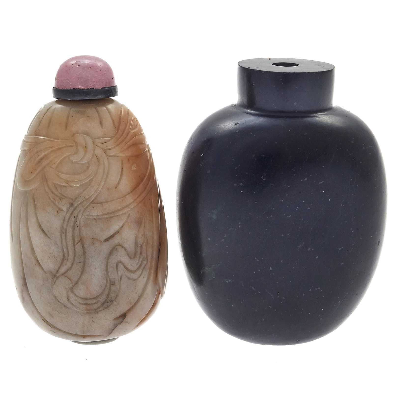 Two Nephrite Jade Snuff Bottles (1 of 2)