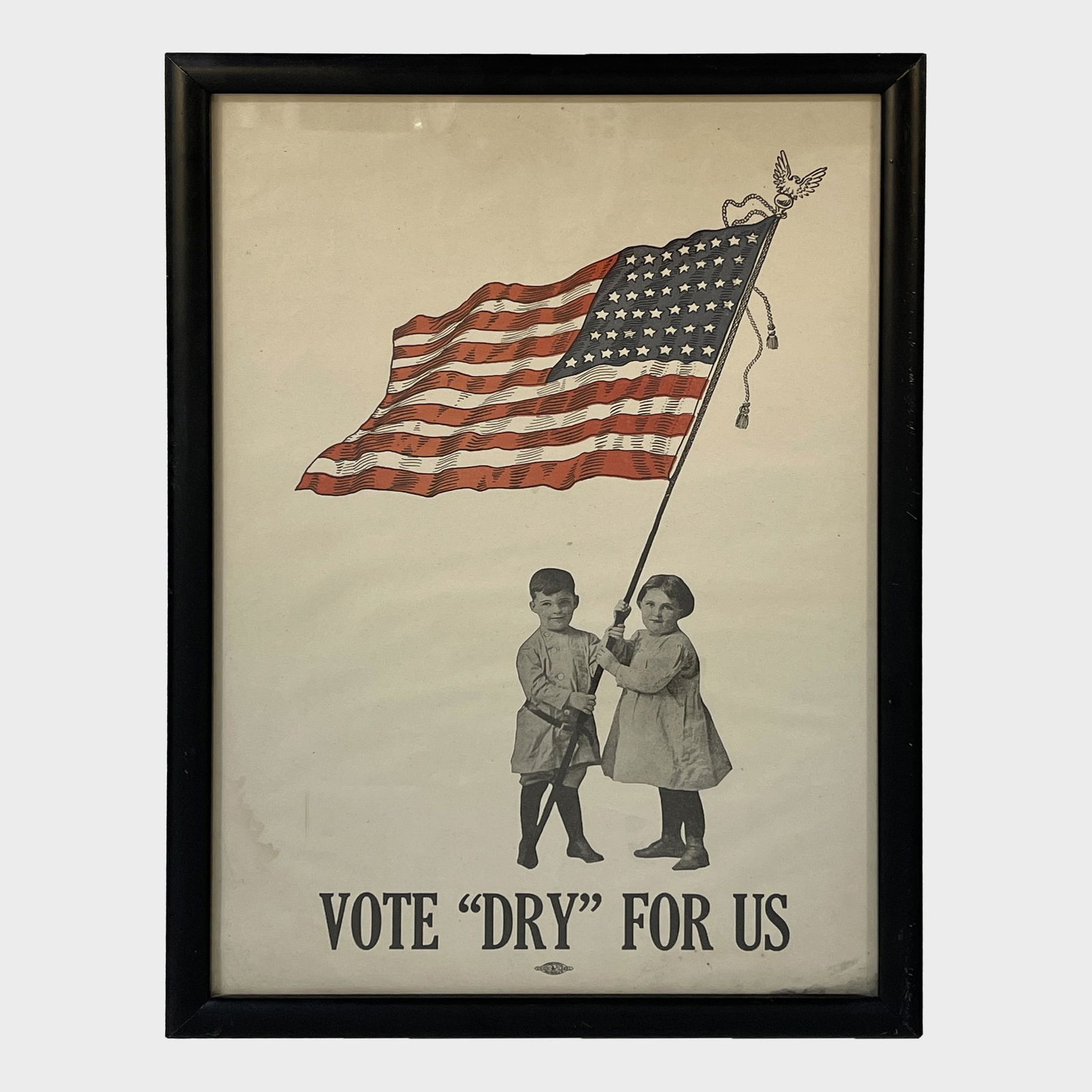 Antique Prohibition Era Vote Dry Poster (1 of 1)