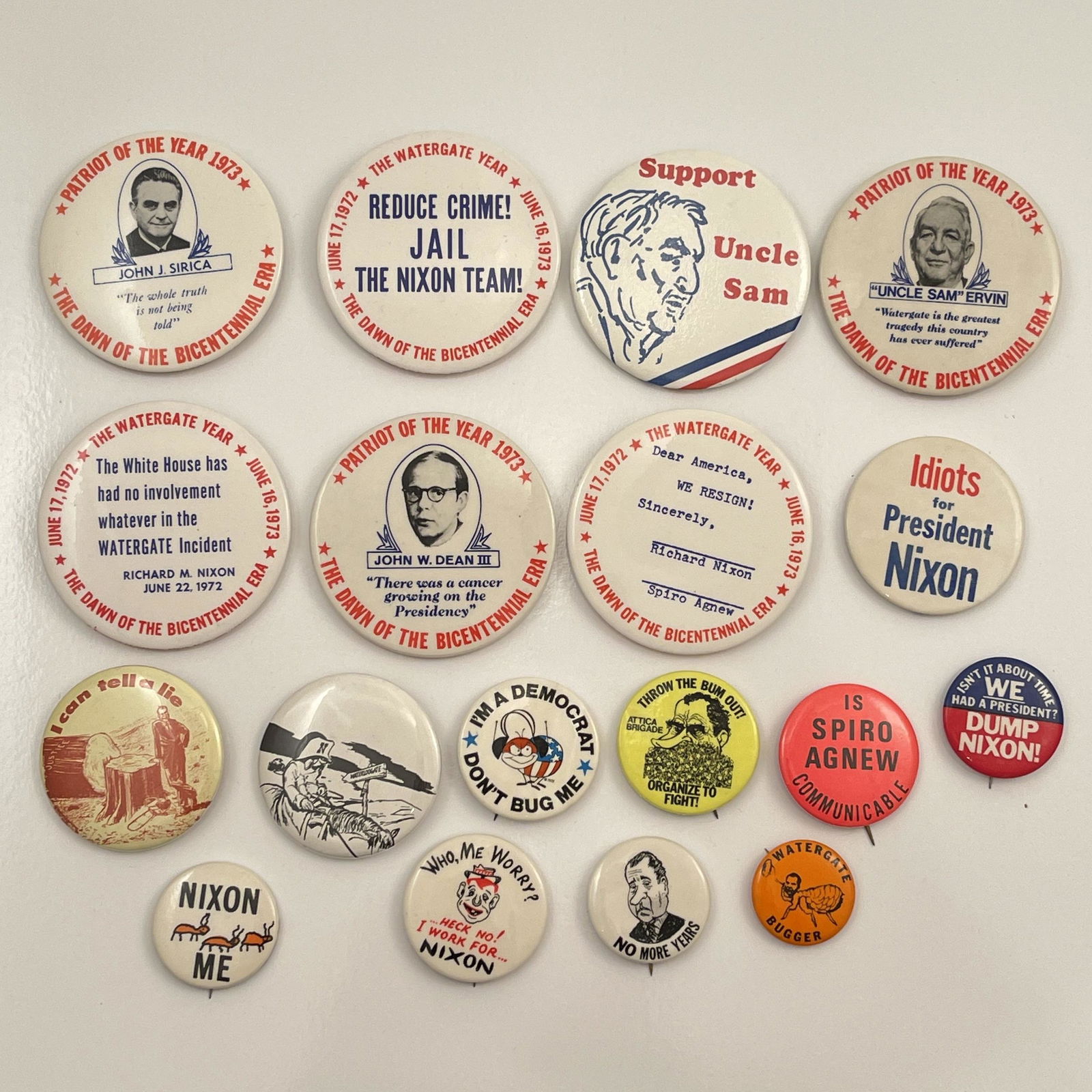 50 Vintage Rare Nixon Watergate Buttons (1 of 3)