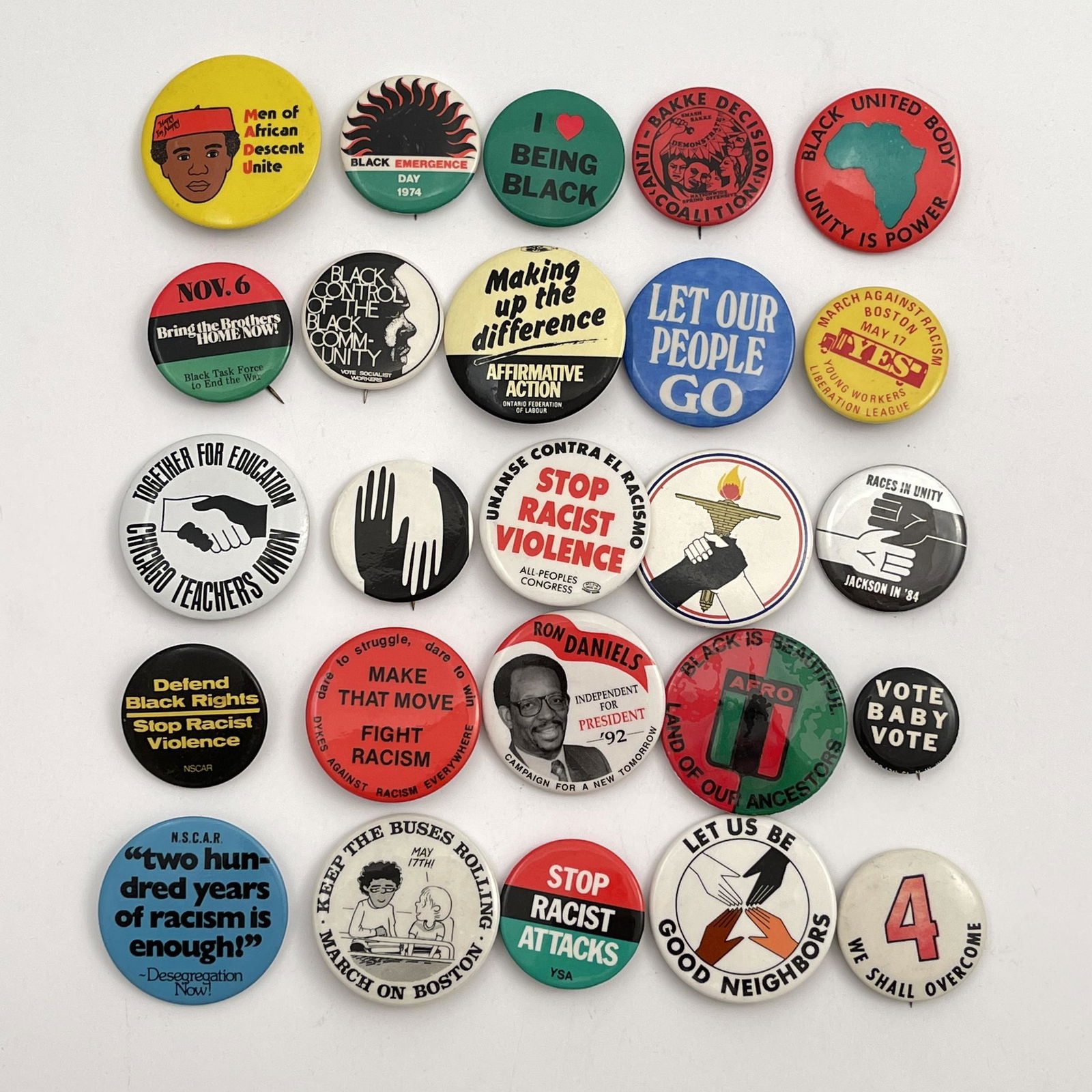 60 Anti Racism Black Activism Buttons (1 of 3)