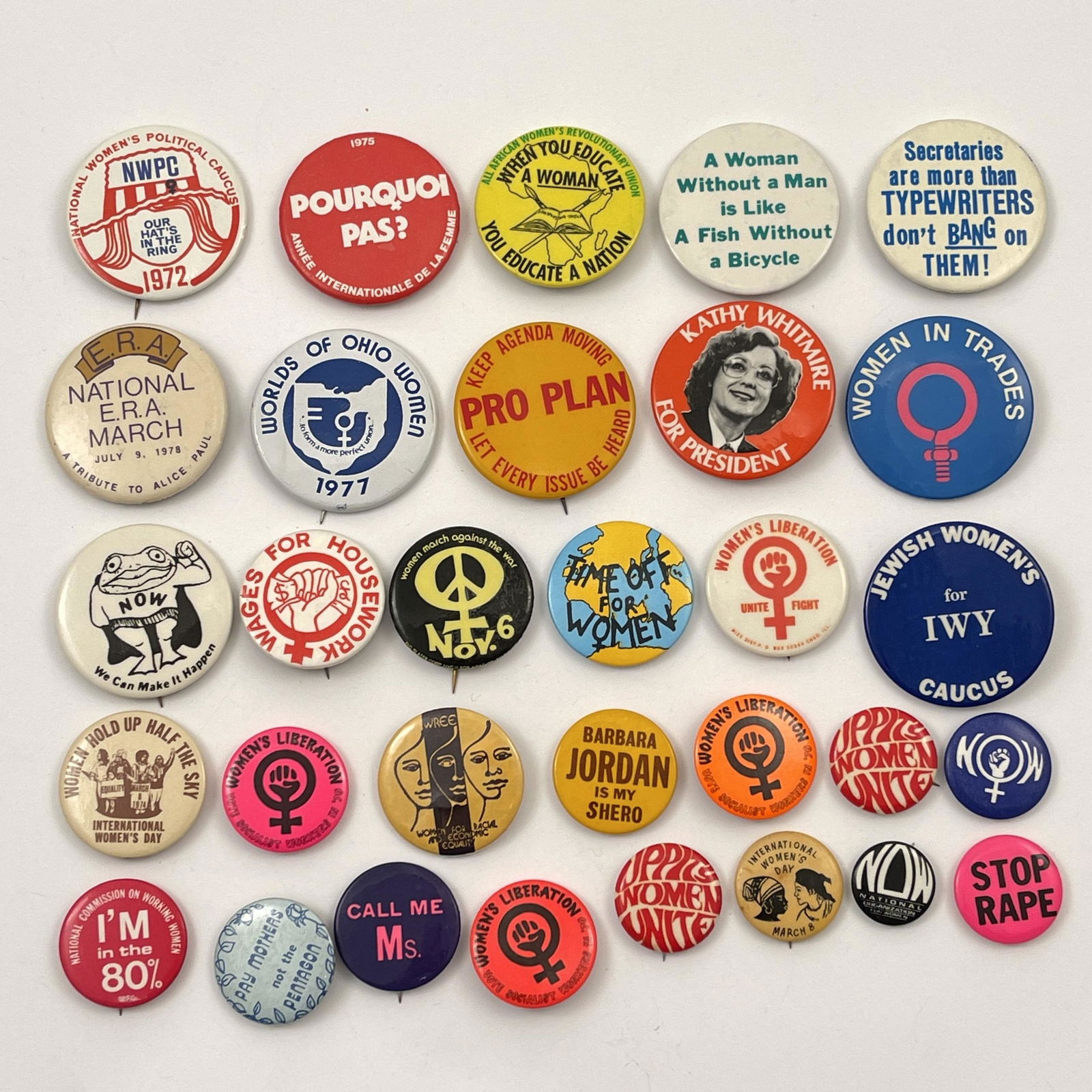 160 Vintage Womens ERA Equal Rights Buttons Pinbacks (1 of 4)