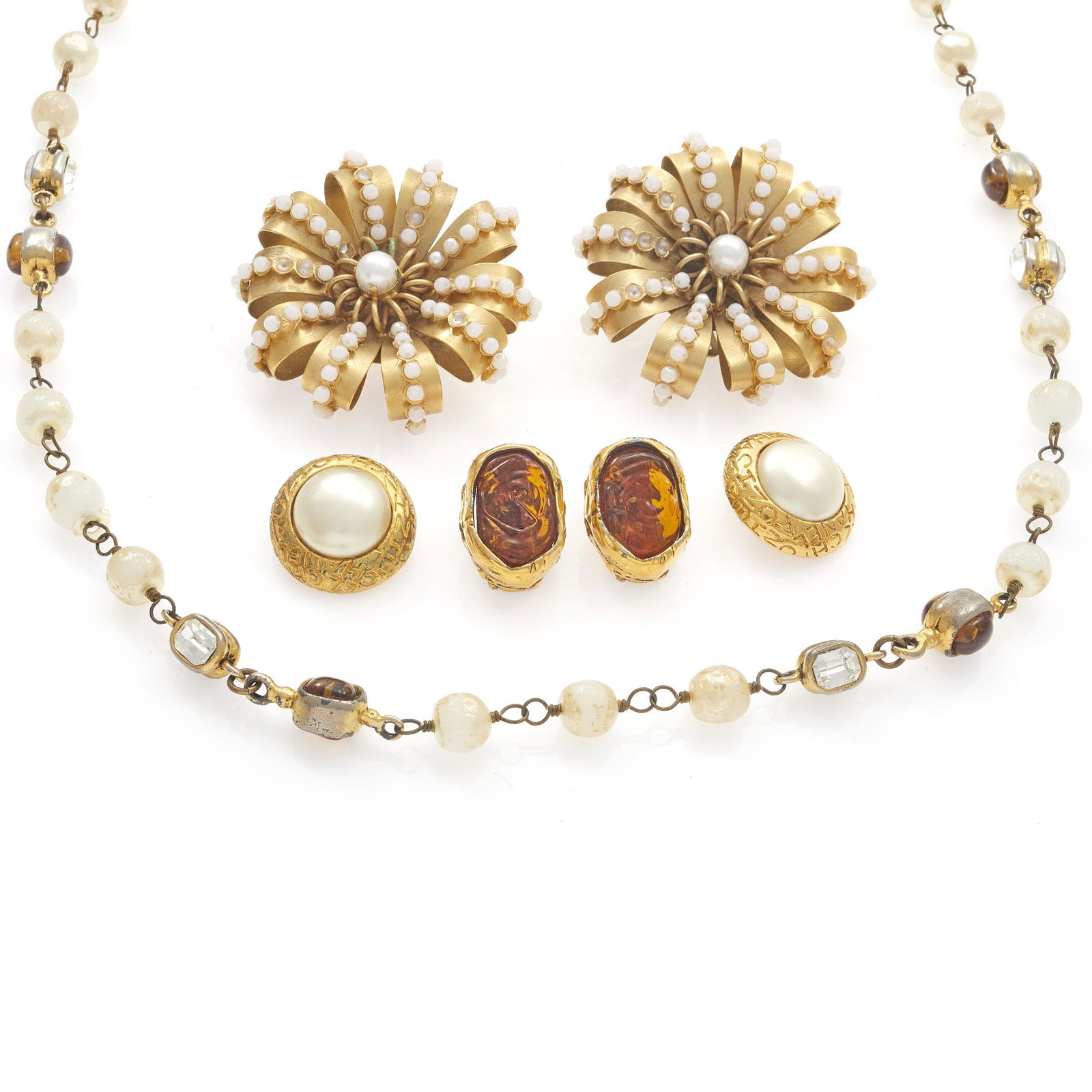 Collection of Chanel, Karl Lagerfeld Jewelry Items (1 of 3)