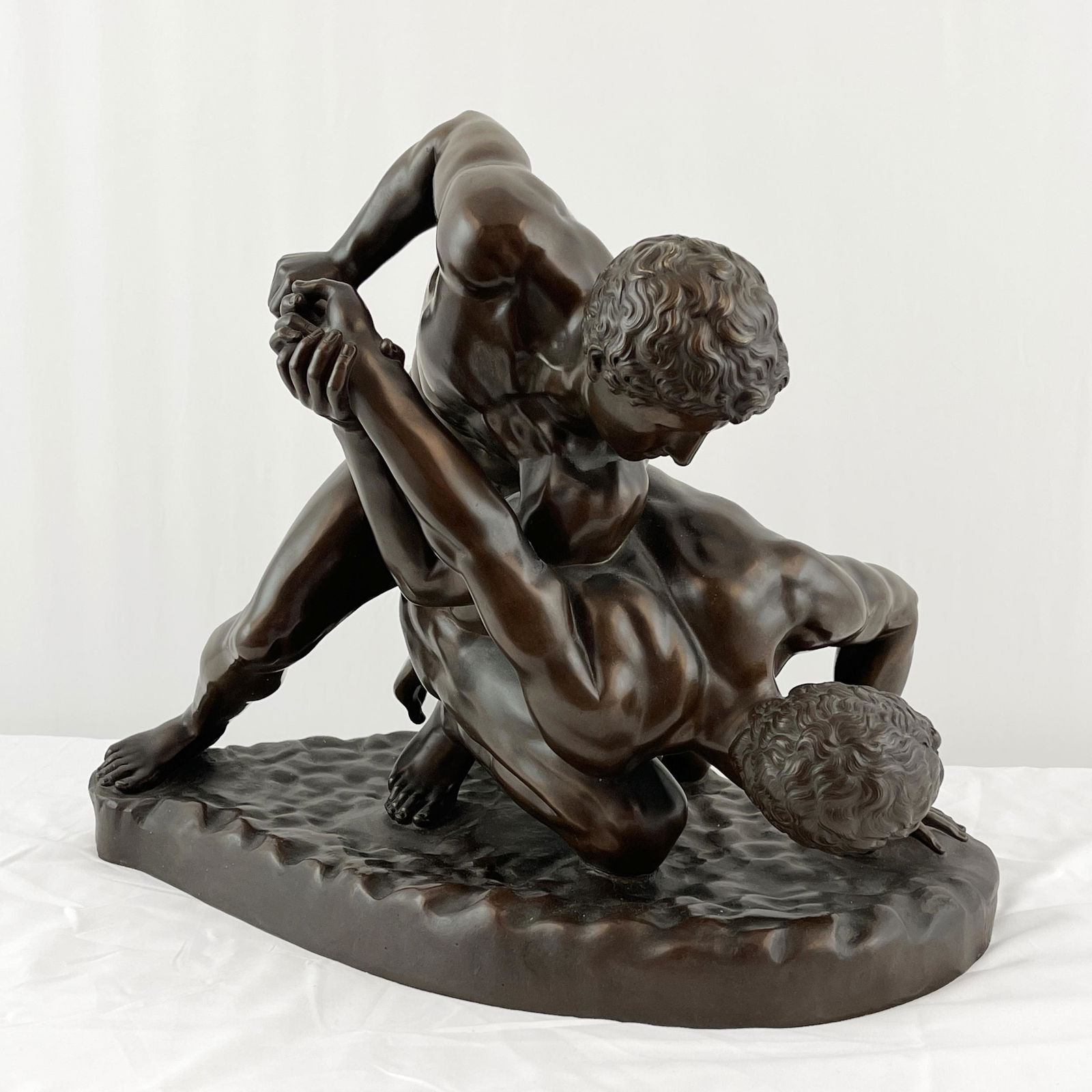 Bronze Statue of Hellenistic Wrestlers (1 of 3)