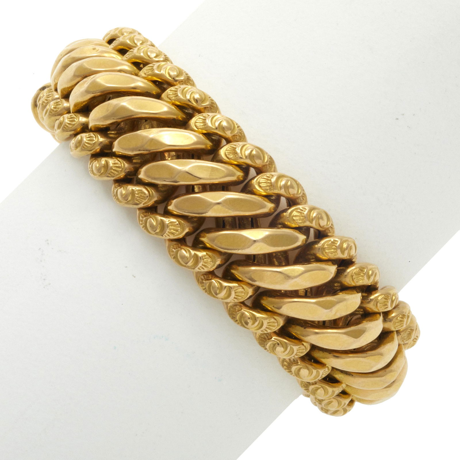 French 18k Yellow Gold Bracelet (1 of 3)