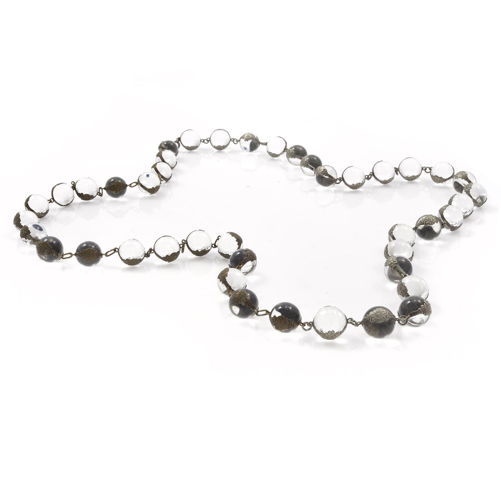 Rock Crystal, Silver "Pools of Light" Necklace (1 of 2)