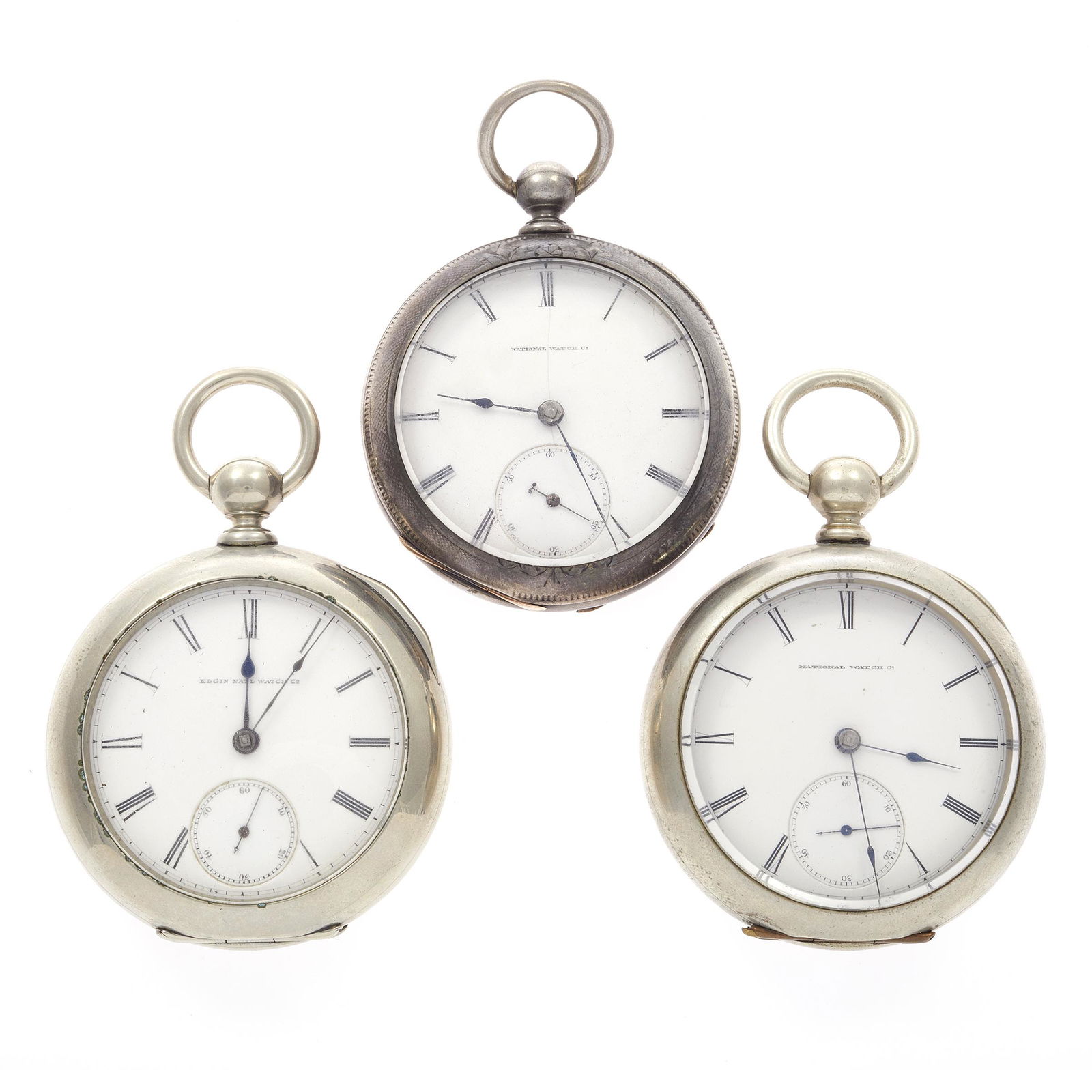 Group of Three Elgin National Watch Co. Pocket Watches (1 of 3)
