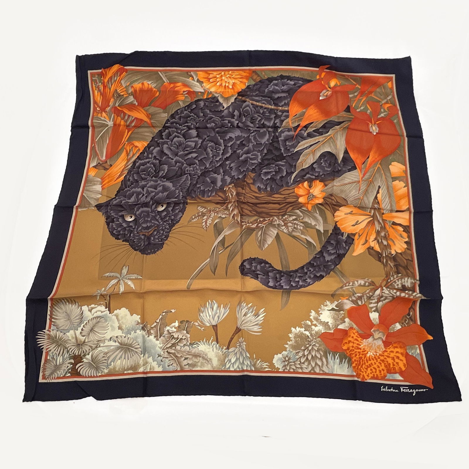 Salvatore Ferragamo Silk Scarf (1 of 5)