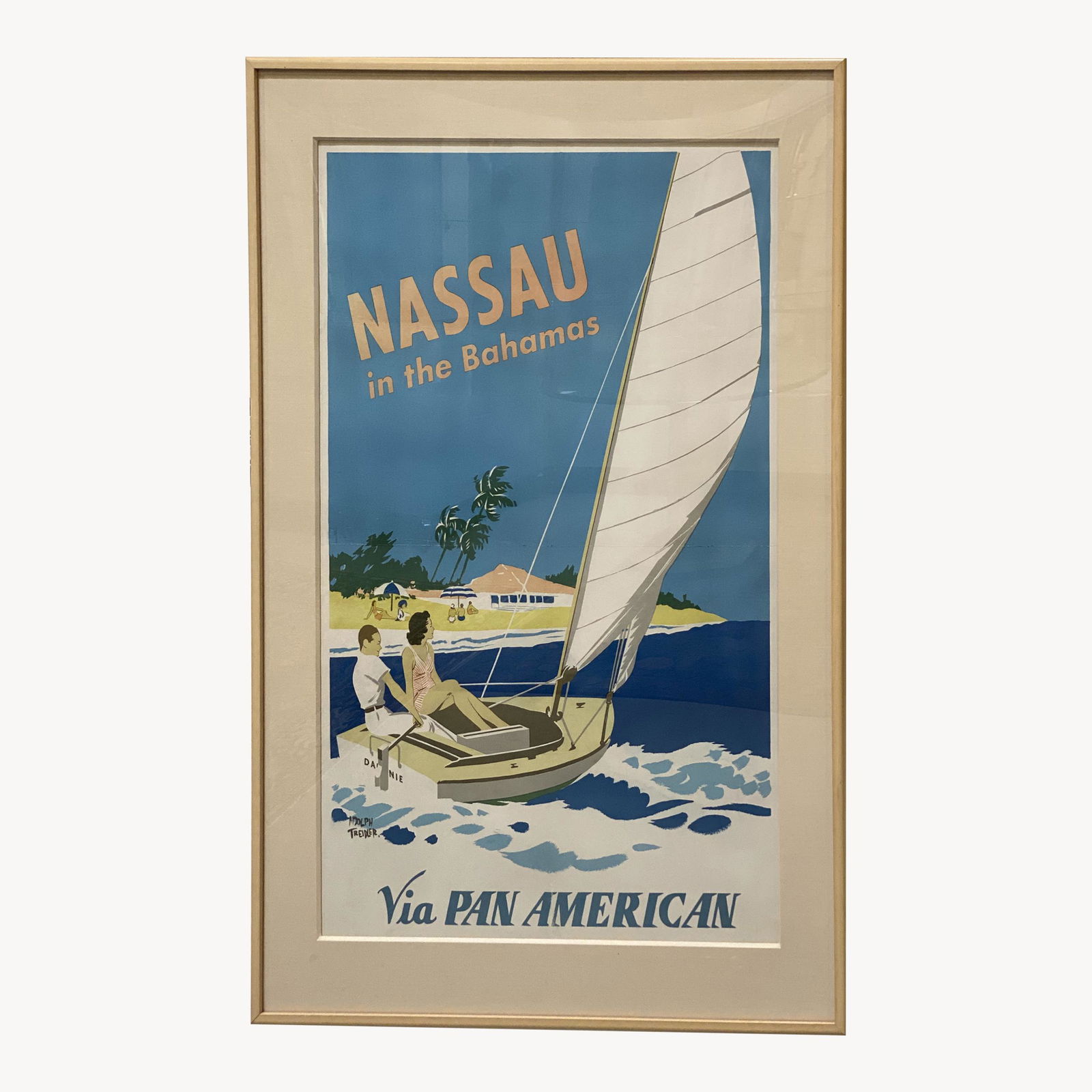 Vintage Travel Poster Pan Am (1 of 2)