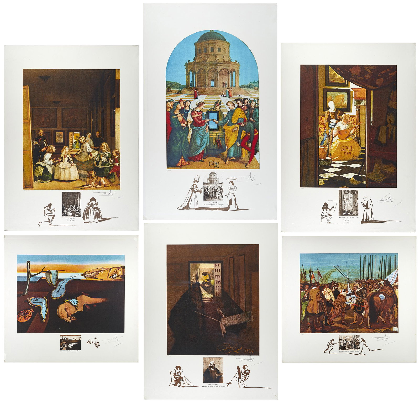 Salvador Dali (Spanish, 1904-1989) Changes in Great (1 of 7)