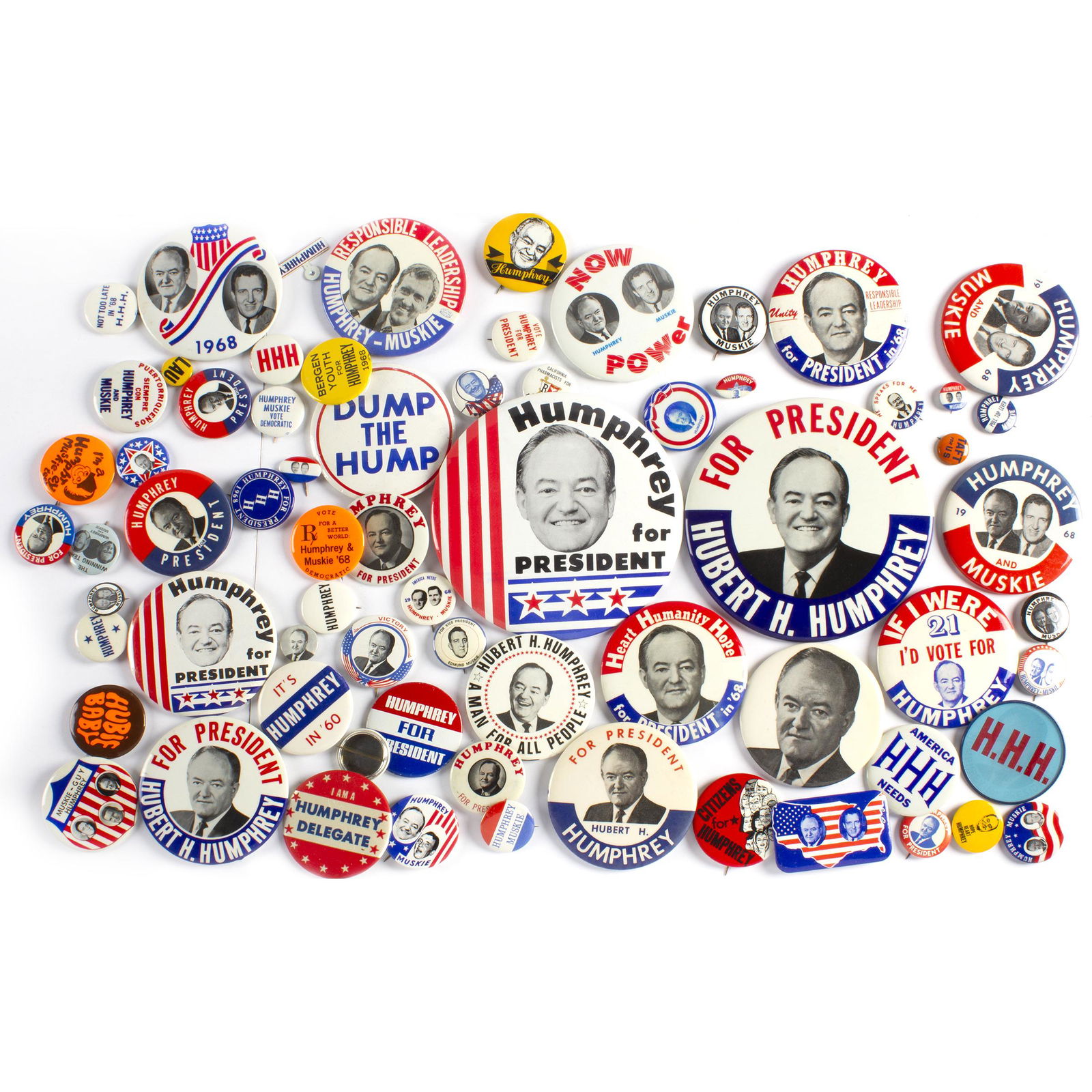 60 Vintage Hubert Humphrey Presidential Campaign (1 of 1)