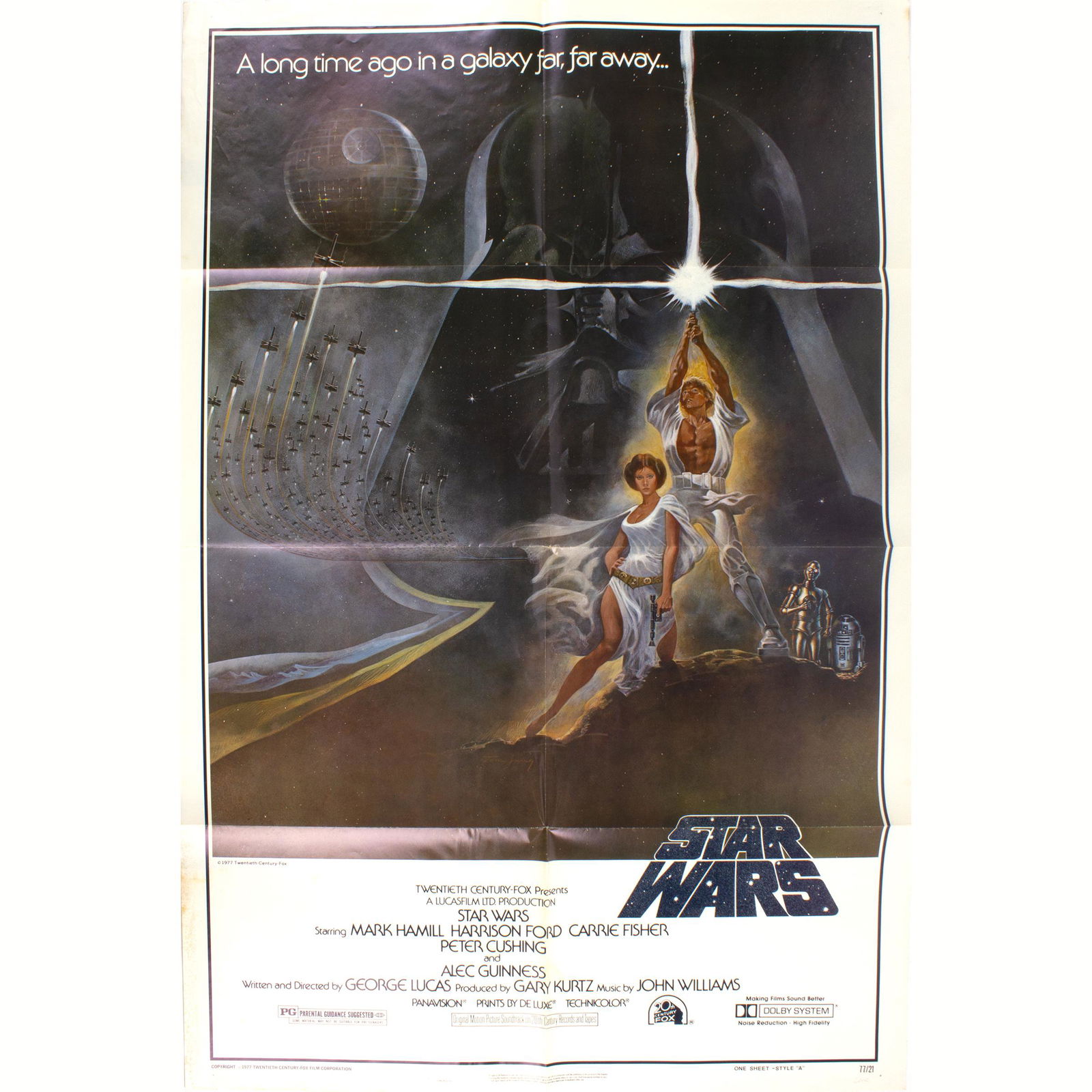 Original Star Wars 1977 One Sheet Poster (1 of 1)