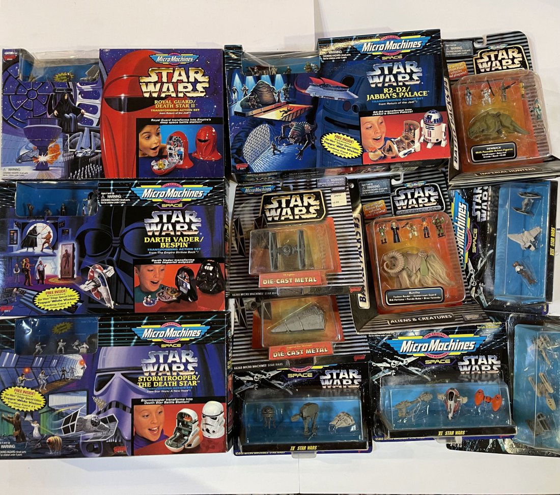 Lot of 24 Star Wars Micro Machines and Sets 1994 1996 (1 of 2)