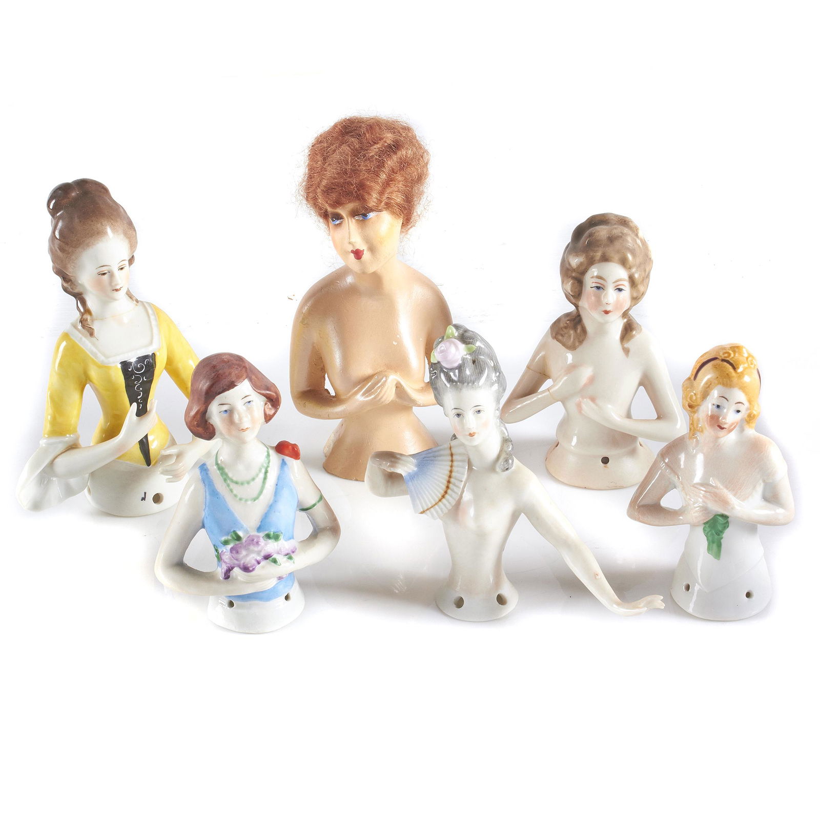 Vintage Porcelain Half Dolls (1 of 1)