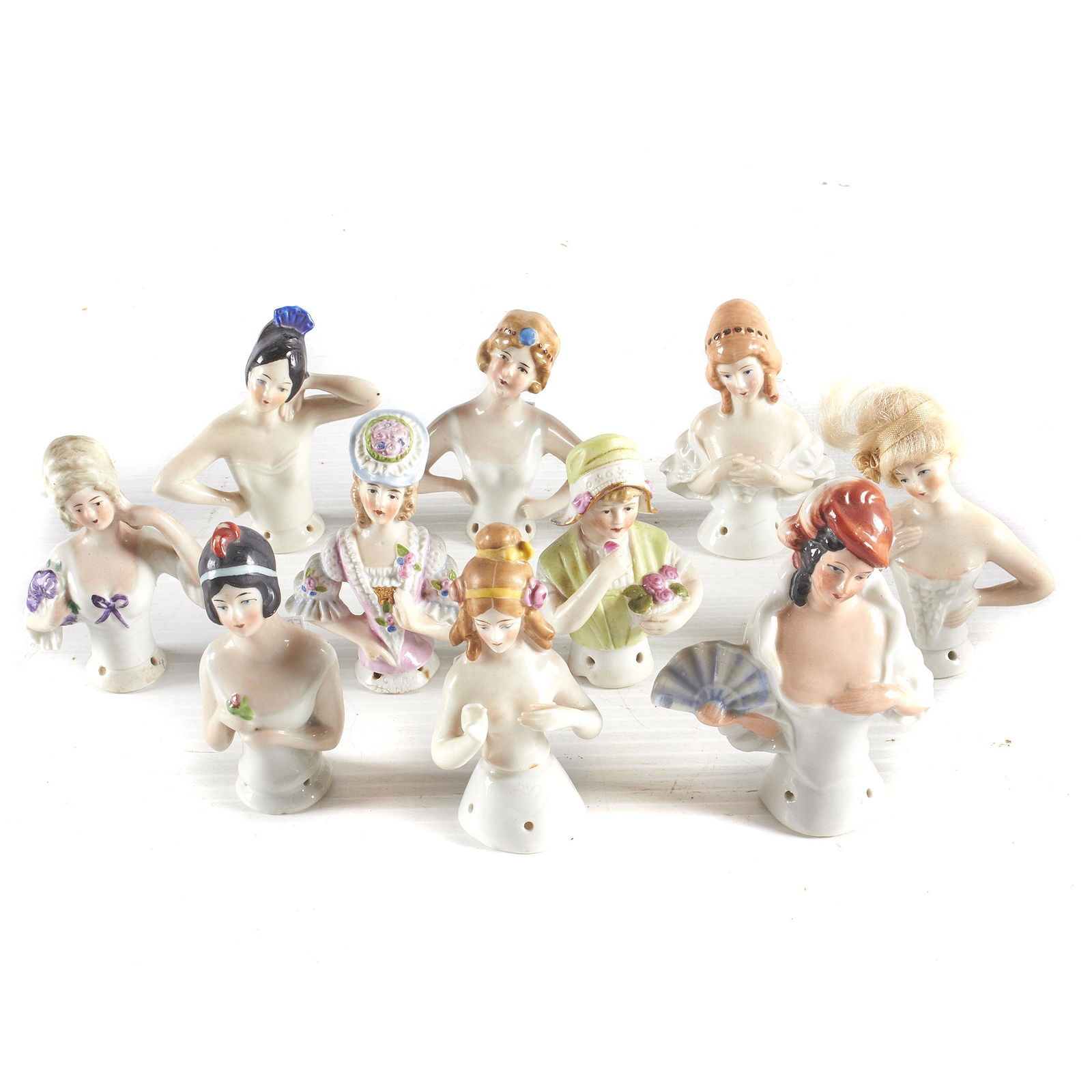 A Collection of Vintage Porcelain Half Dolls (1 of 1)