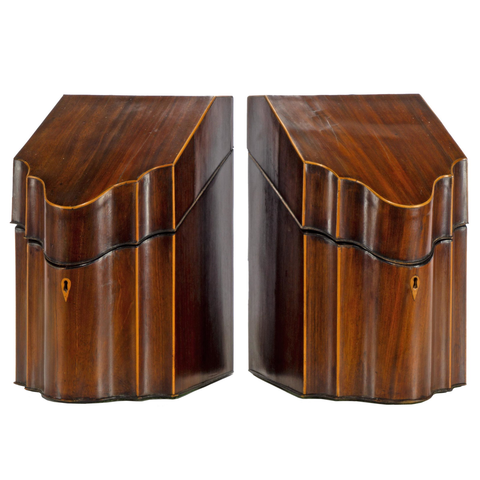 Pair Georgian Knife Boxes (1 of 3)