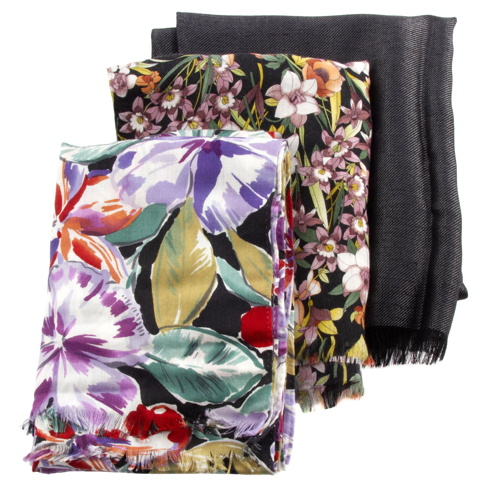 Collection of Three Loro Piana Cashmere Scarves (1 of 2)