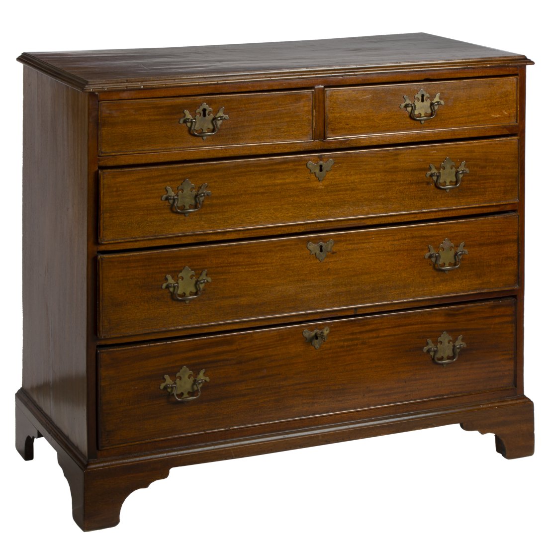 George III Walnut Chest of Drawers (1 of 4)