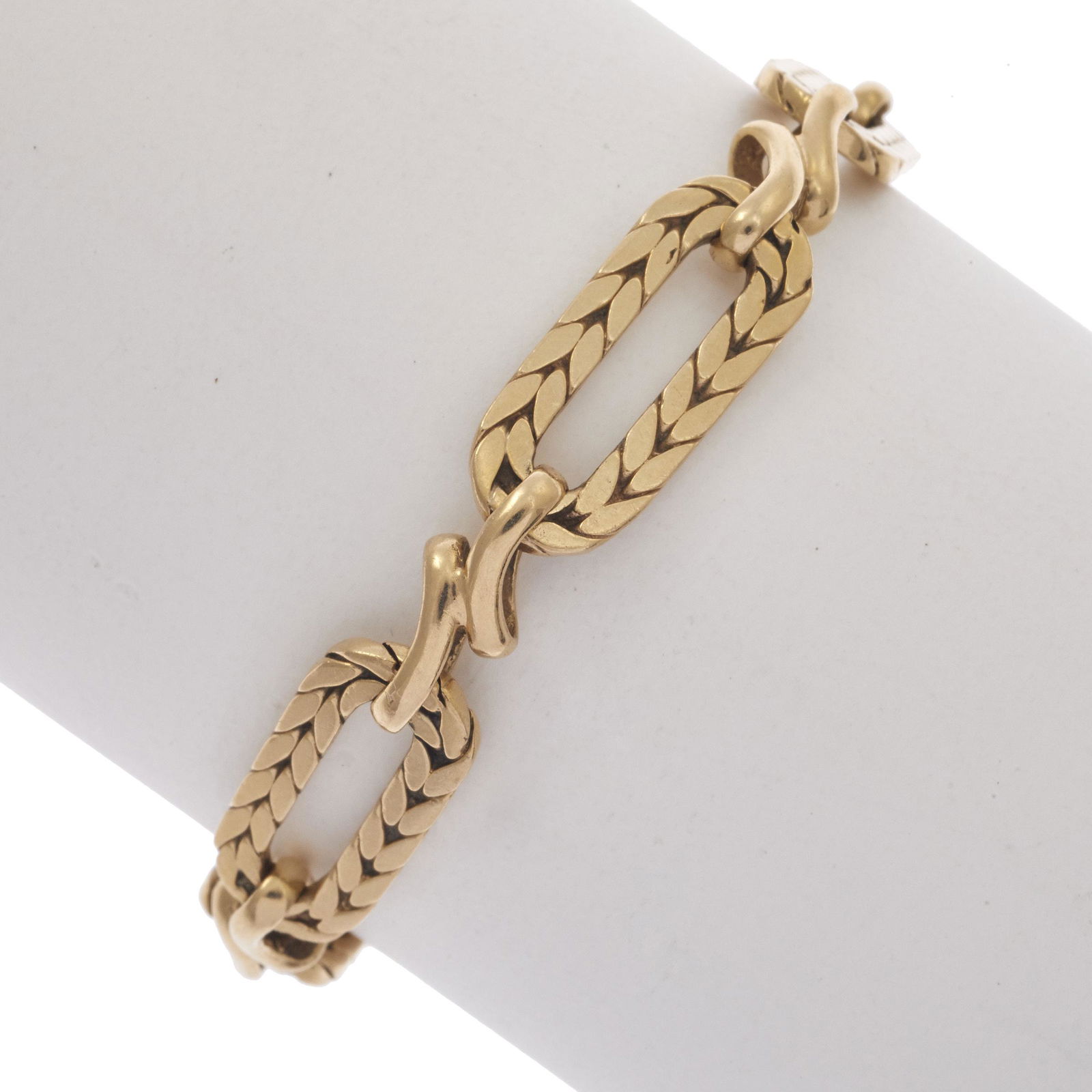 14k Yellow Gold Fancy Link Bracelet (1 of 3)