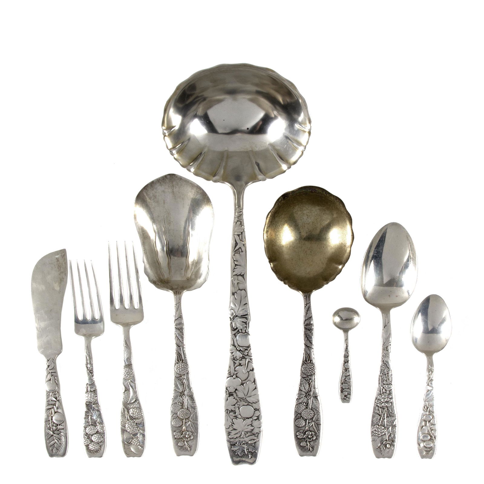 Geo. C. Shreve and Whiting 'Berry' Sterling Flatware (1 of 4)