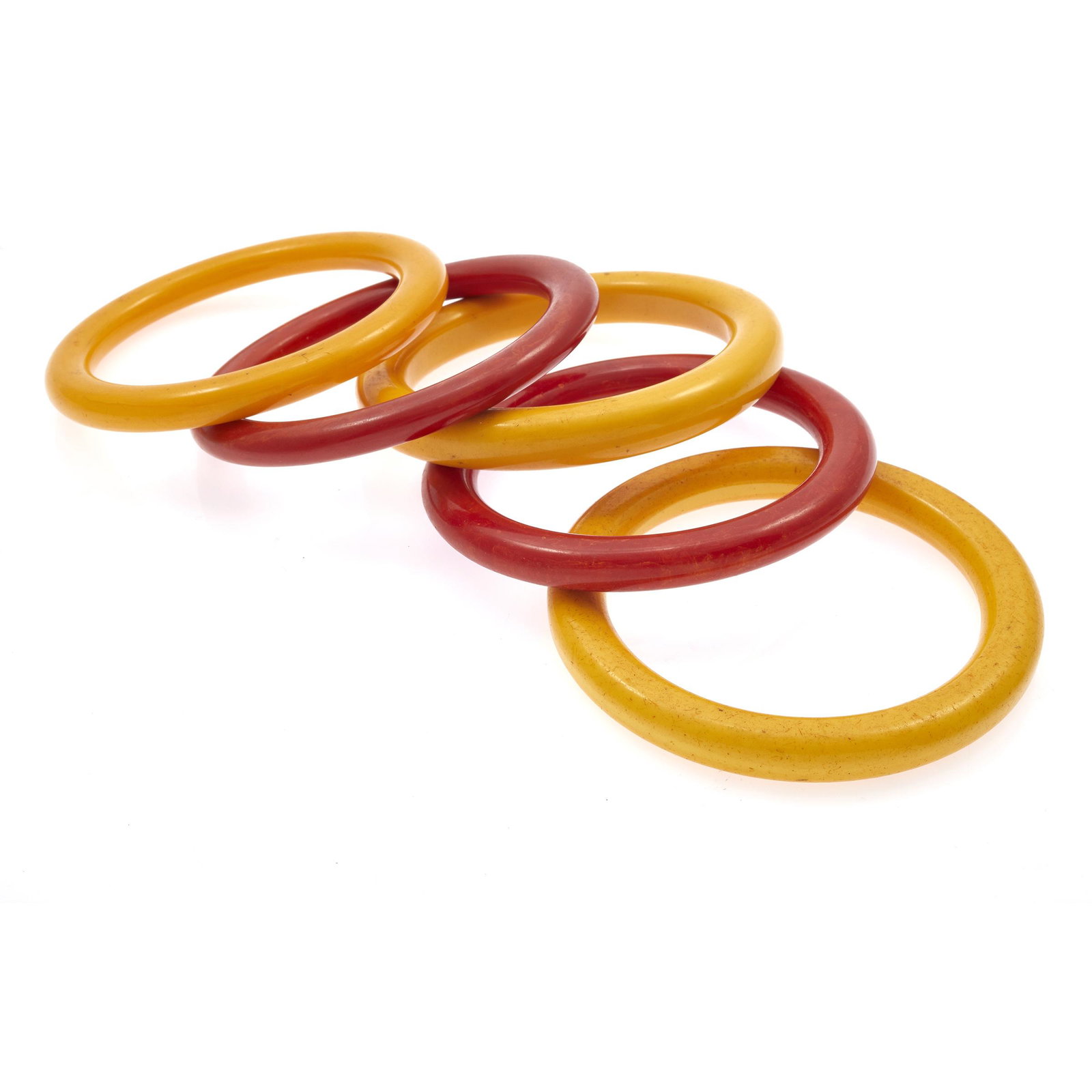 Group of Five Bakelite Bangle Bracelets (1 of 1)