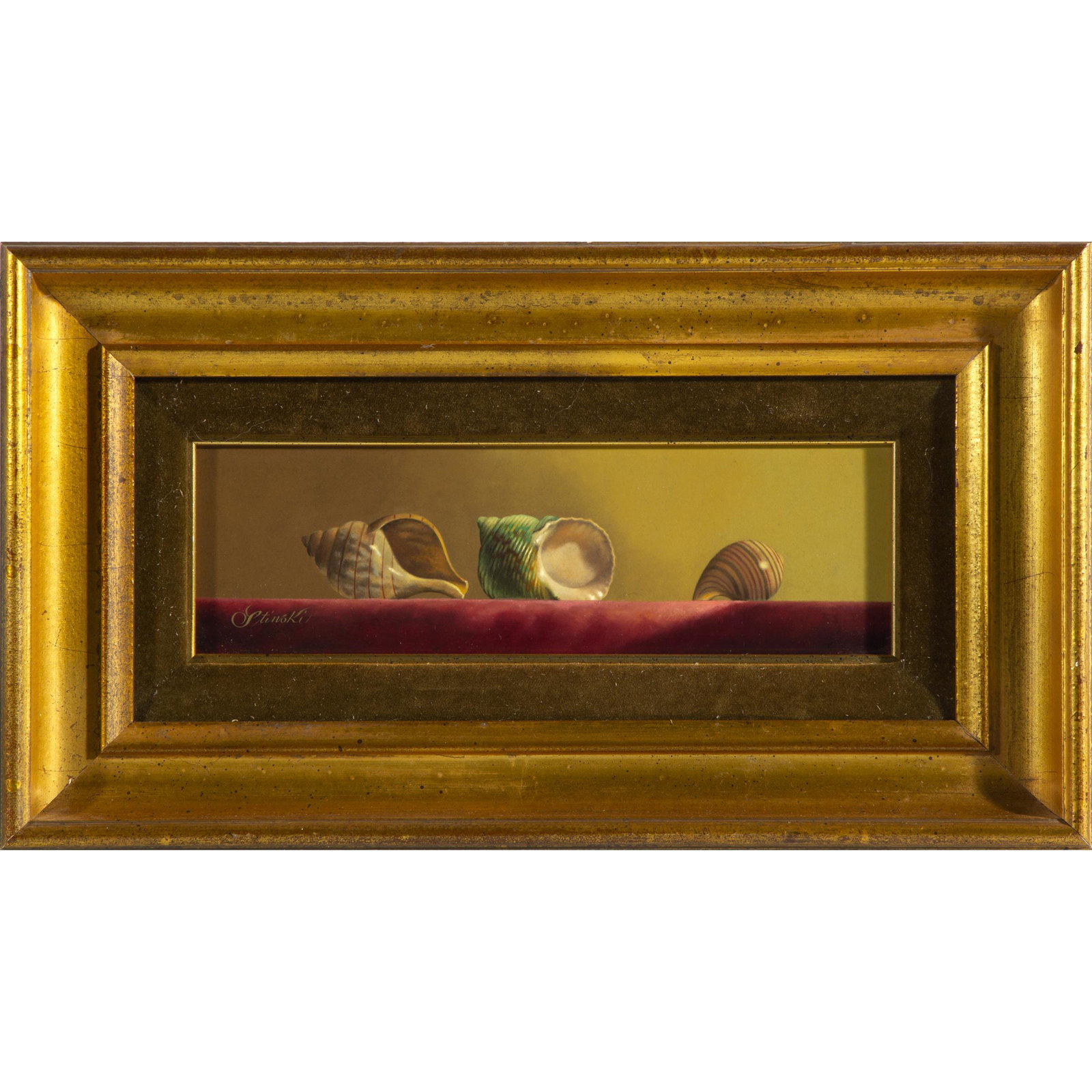 Gerald Paul Stinski (1929-2015, American) Still Life with Sea Shells (1 of 3)