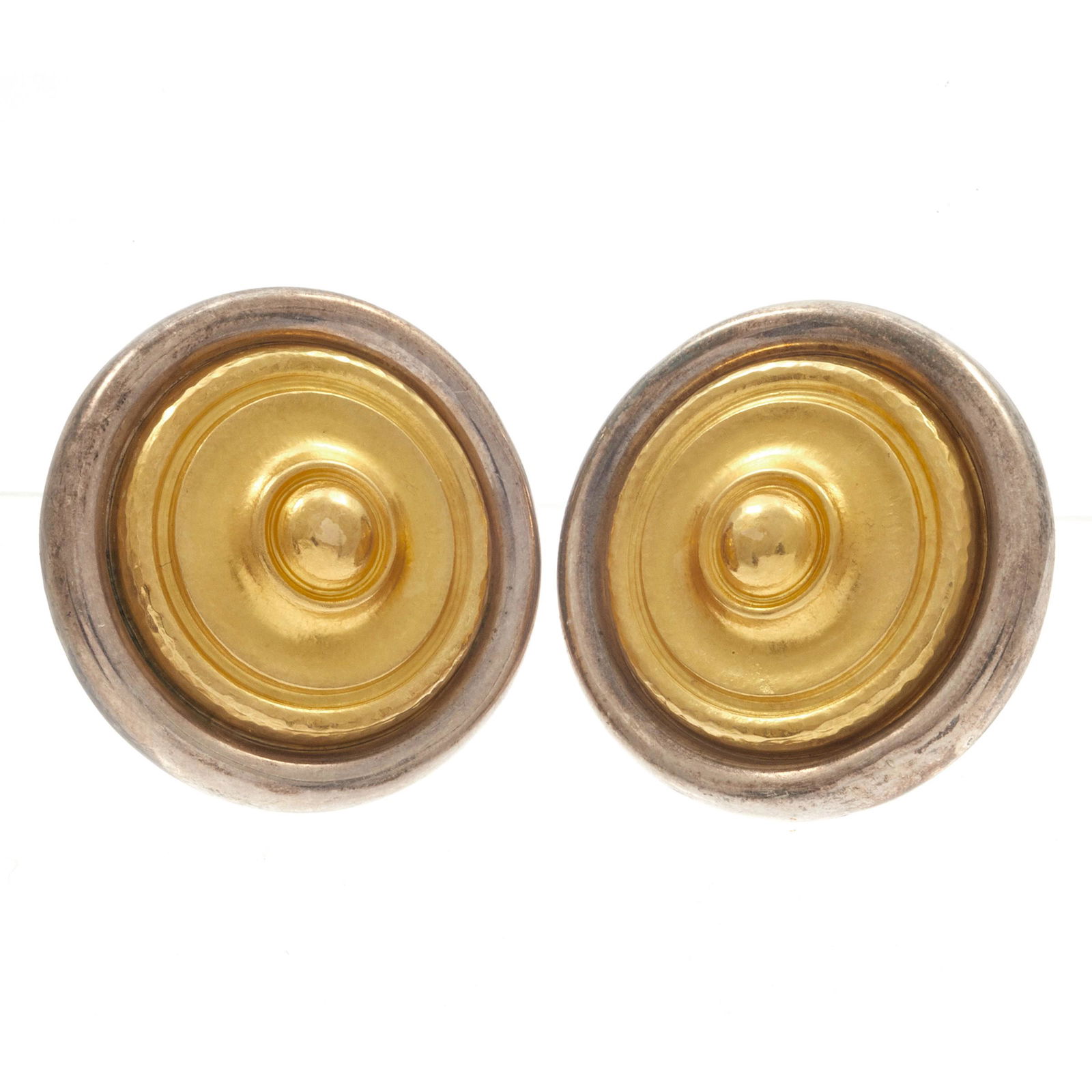 Lalaounis Pair of 18k Yellow Gold, Sterling Silver Ear Clips (1 of 2)