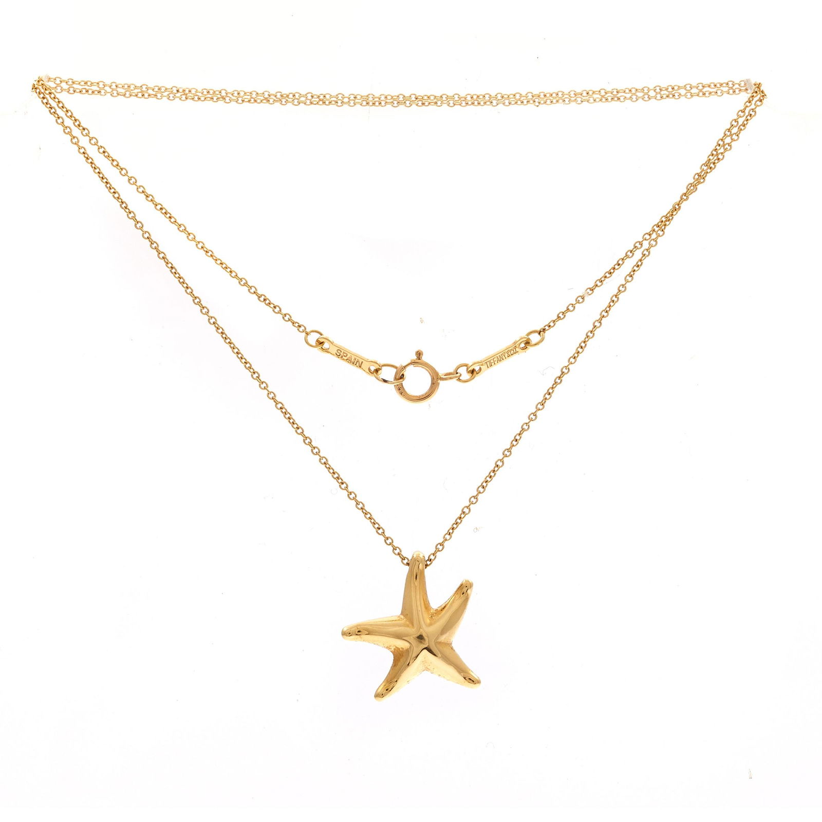 Elsa Peretti for Tiffany & Co. 18k Yellow Gold Starfish Necklace (1 of 3)