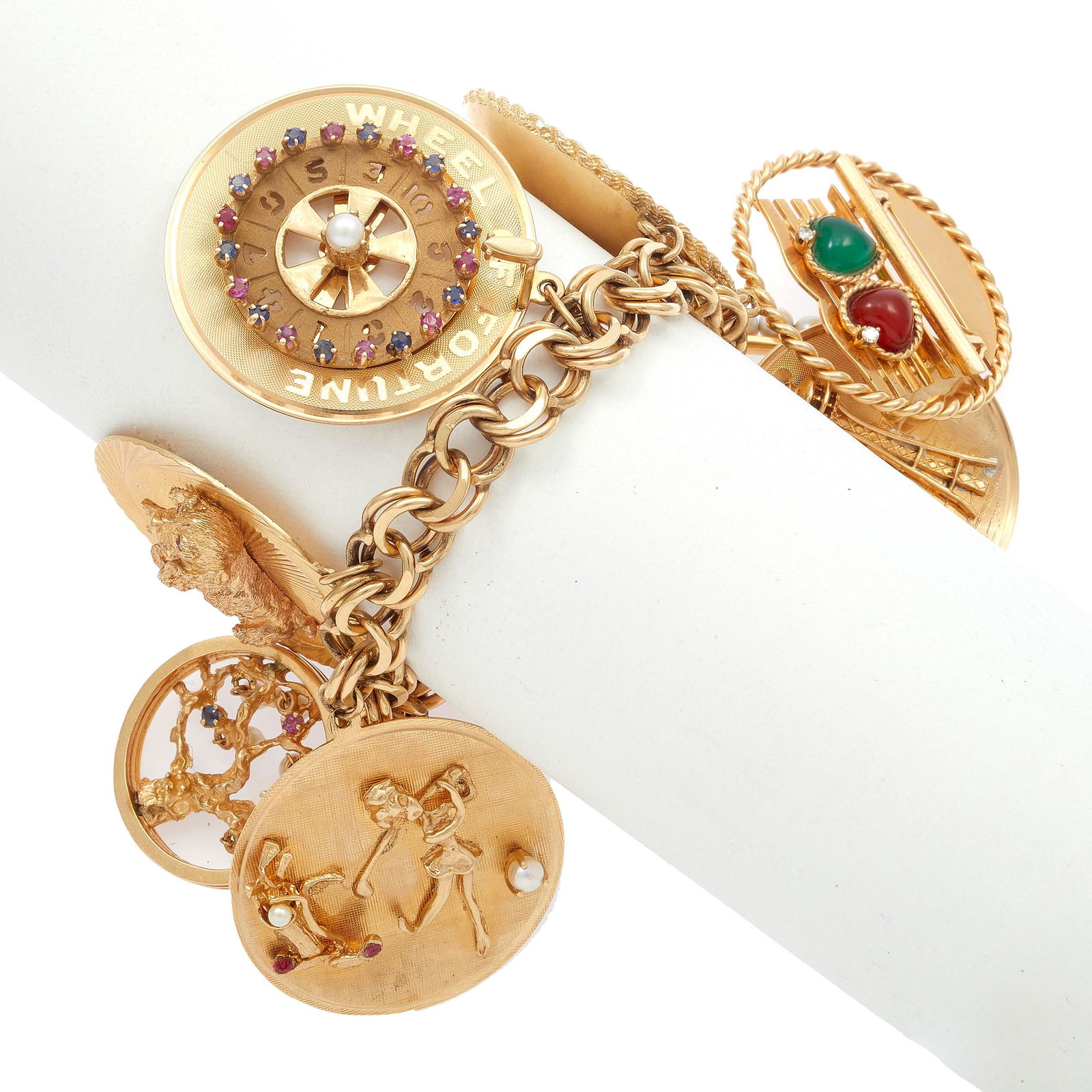 Vintage 14k Yellow Gold Charm Bracelet (1 of 3)