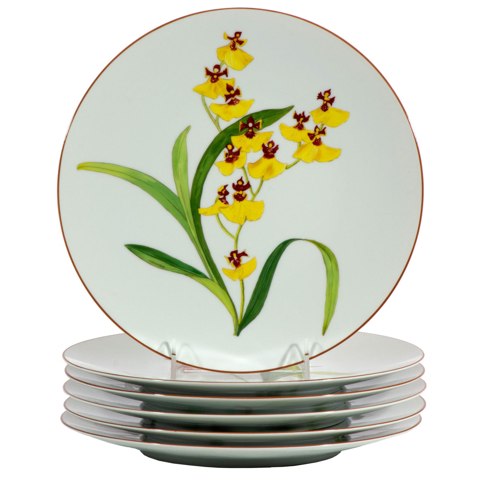 HERMES Jardin des Orchidées 陶器皿 Hermes Jardin des Orchidees Porcelain Dinnerware - Ark
