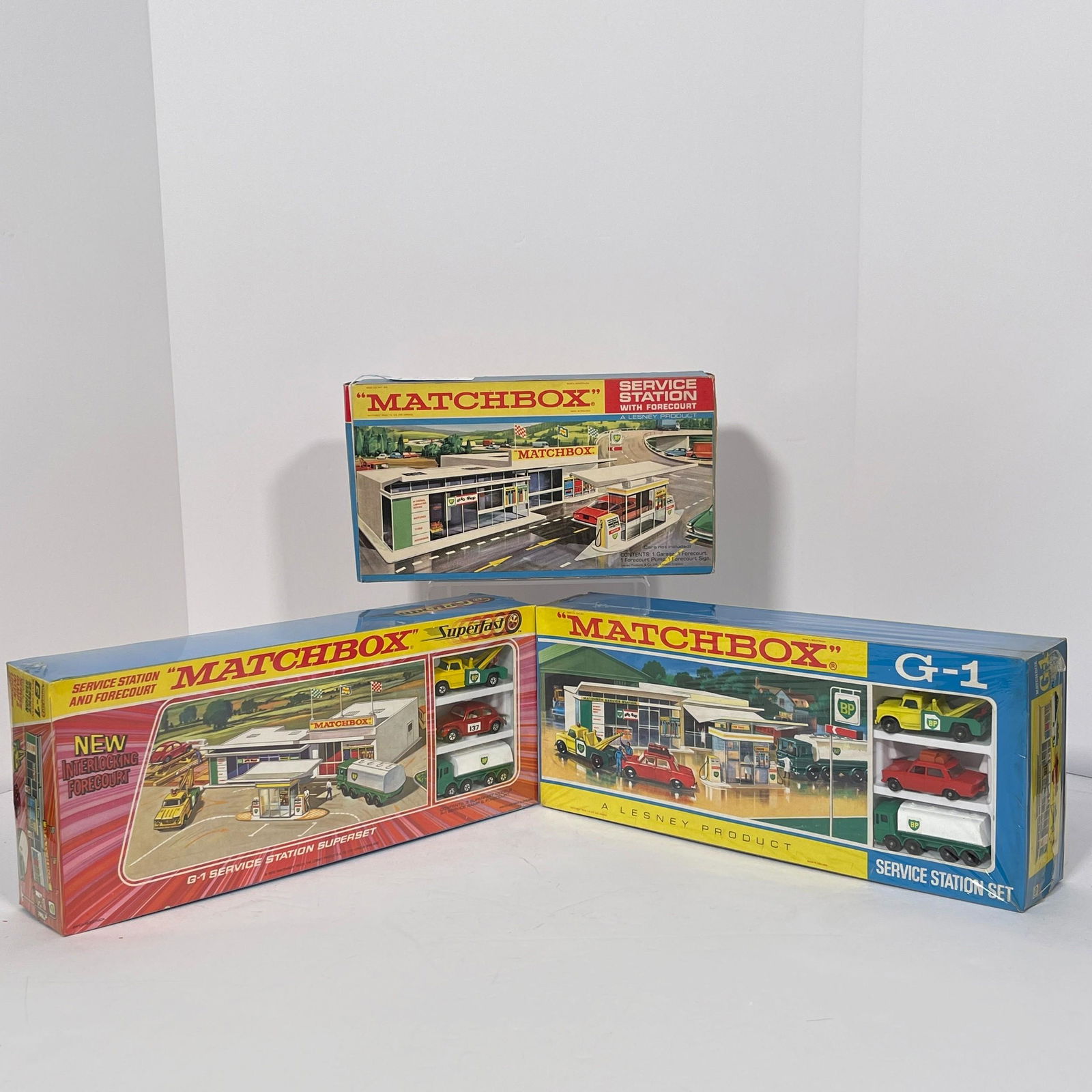 マッチボック　レズニーBPサービスステーション ビンテージ 1965 Matchbox Lesney Superfast Bp Service Station With