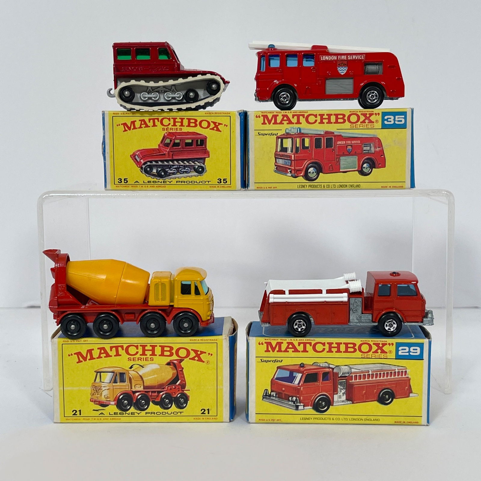 Group Of Four Boxed Matchbox 1-75 Regular Wheels And Superfast Vehicles, Including: 21 Foden (1 of 3)