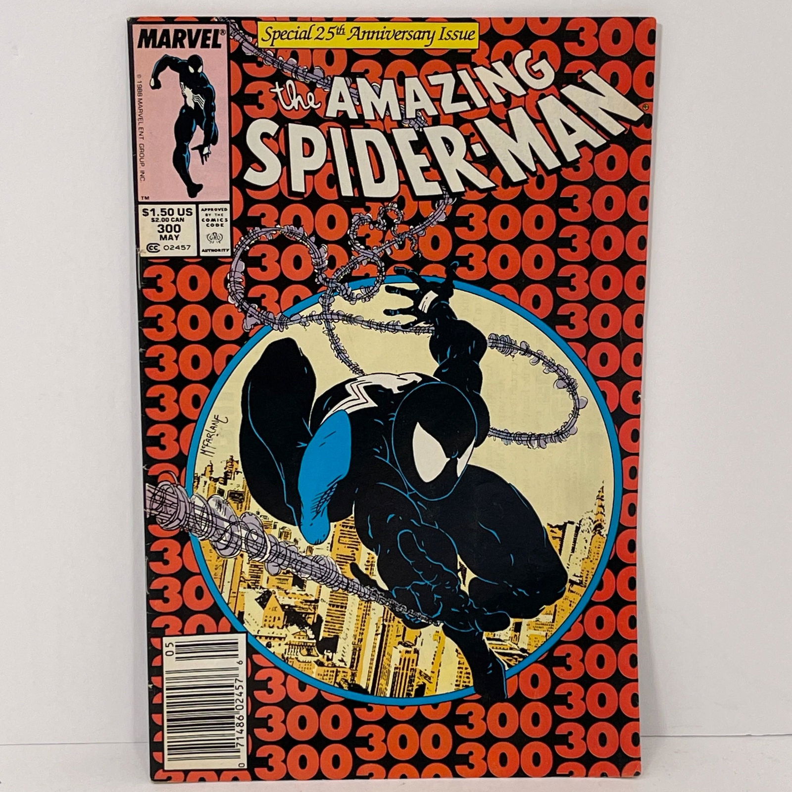 The Amazing Spiderman #300 Newsstand Edition (Marvel 1988), 125th Anniversary edition featuring Todd (1 of 12)
