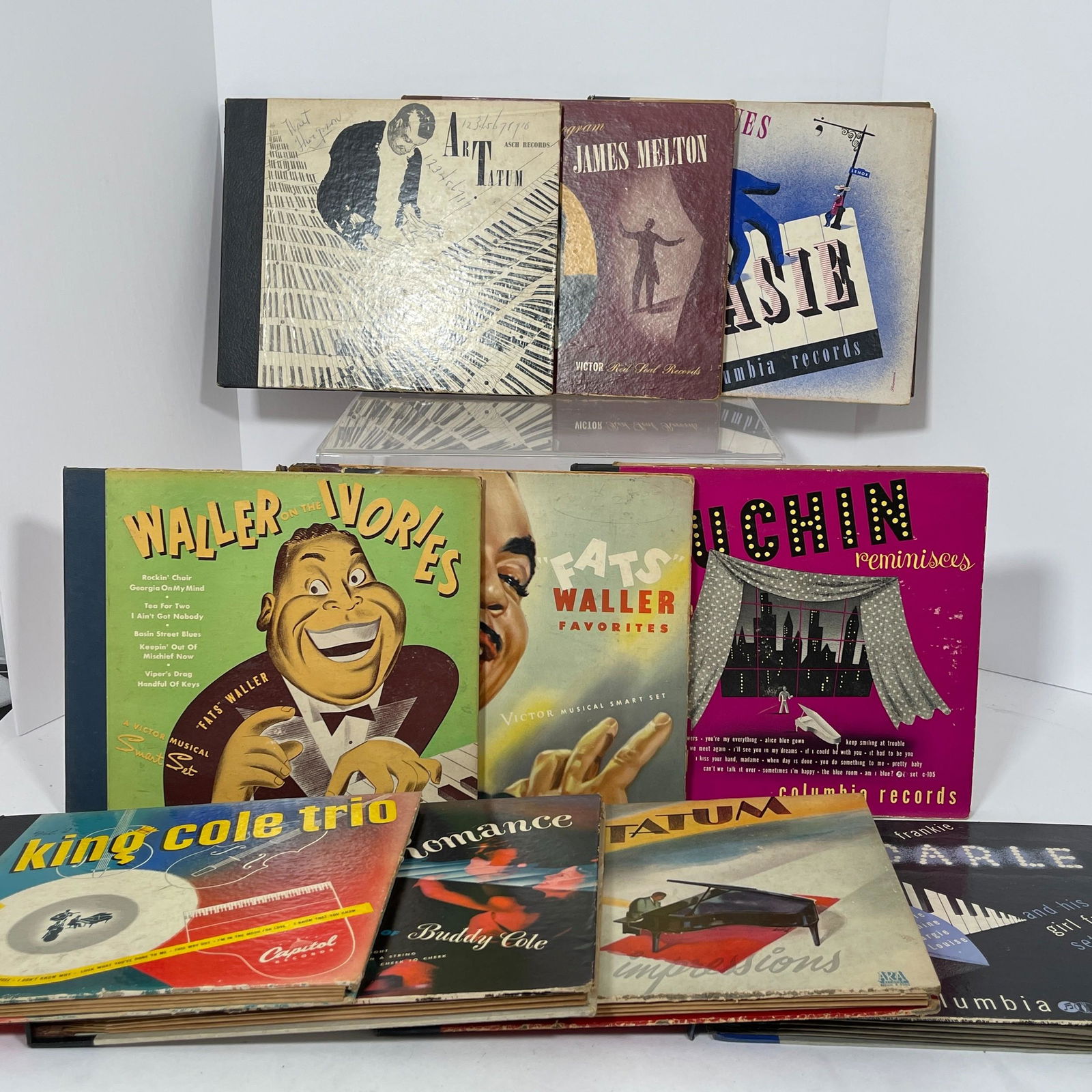 Eleven Jazz Compilation 78 Record Sets, Including ?? four record sets: "Blues By Basie", Columbia (1 of 1)