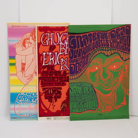 Three BG-45, BG-39 & BG-70 Fillmore Auditorium Concert Posters Grateful Dead & Others, 1967, (1 of 10)