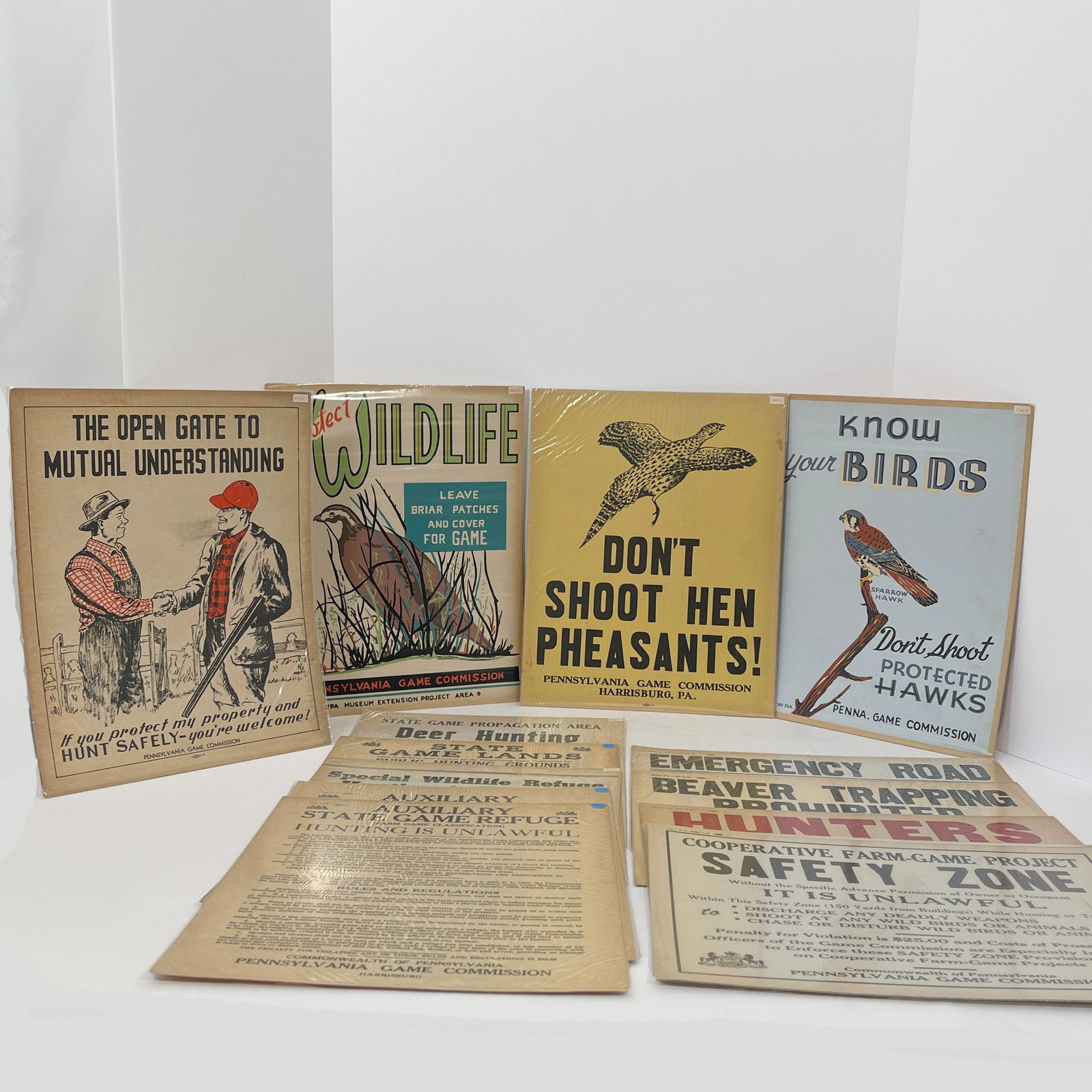 Fourteen Pennsylvania Game Commission Posters, Group of fourteen posters issued by the Pennsylvania (1 of 7)