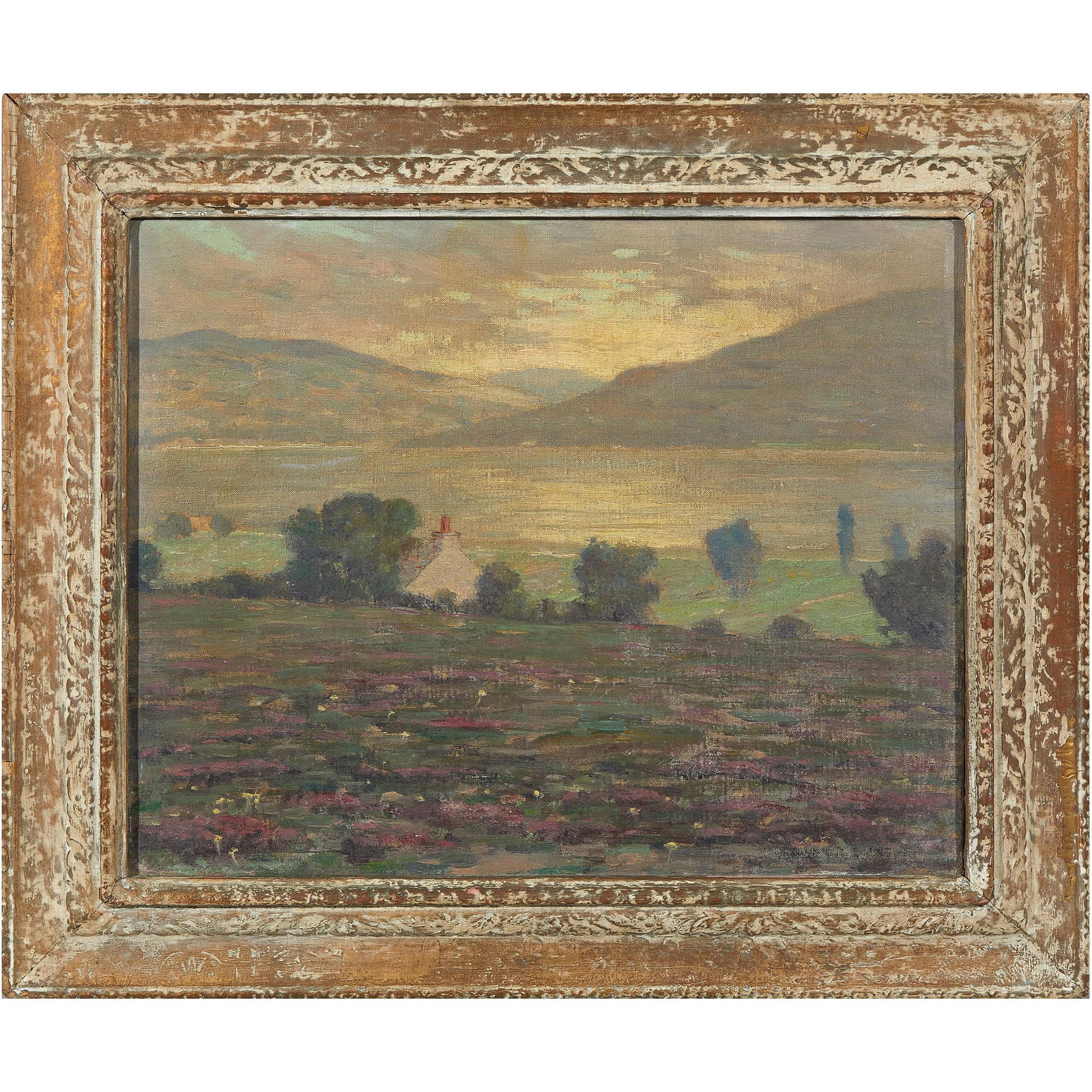 William Posey Silva (American 1858-1948): William Posey Silva (American 1858-1948) 'Loch Lomond' Oil on canvas signed l/r 19 1/2 x 15in Framed: 26in. x 22in (66cm. x 56cm) At the height of his career, William Posey Silva was recognized as one