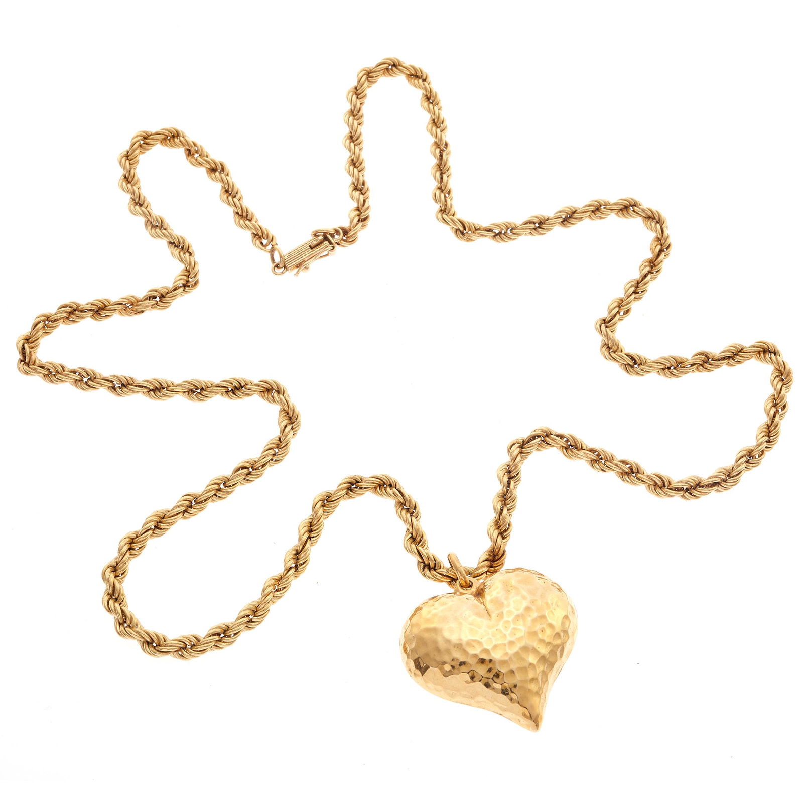 14k Yellow Gold Heart Necklace (1 of 3)