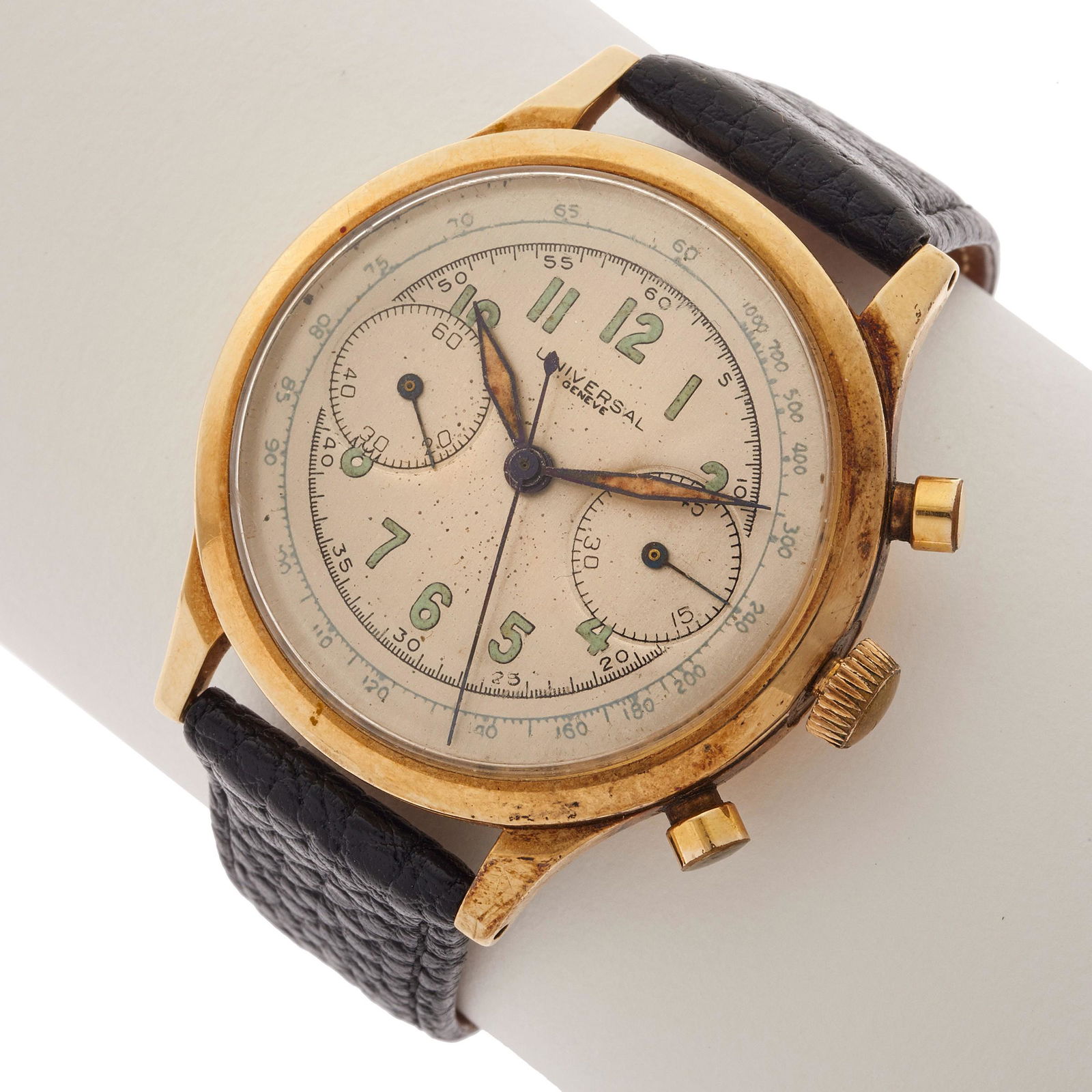 Universal Geneve 14k Chronograph Wristwatch, Circa 1940s (1 of 3)